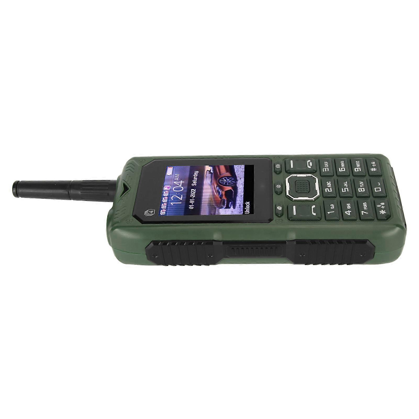 ロック解除されたシニア携帯電話2Gレトロ4カード4スタンバイ2400mAhバッテリービッグボタン携帯電話(アンテナ付き高齢者用)