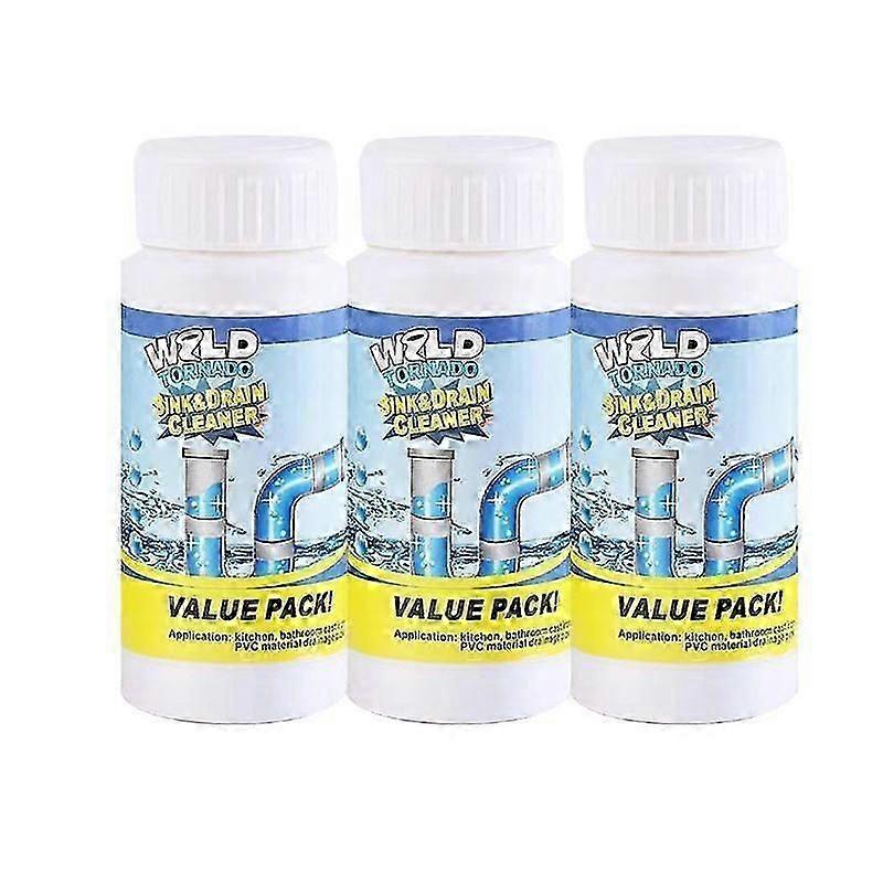 3PCS Wild Tornado Powerful Sink Drain Cleaner High Efficiency Clog Remover Set
