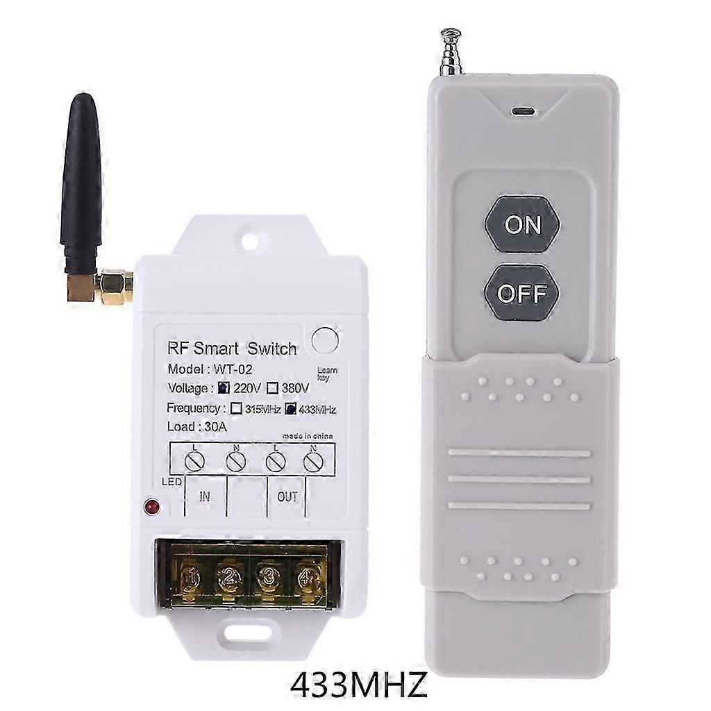 315MHZ 433MHZ + 220V AK-WT-02 Relay Wireless Remote Control Switch Receiver with Light 2000M Transmitter Ultra Receiving