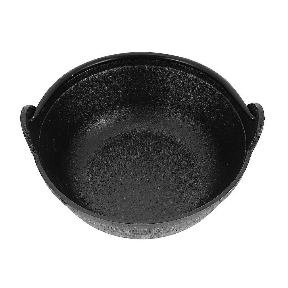 Cast Iron Cauldron Pot for Camping – Multi Use Stewing, Frying, Grilling with Excellent Heat Distribution