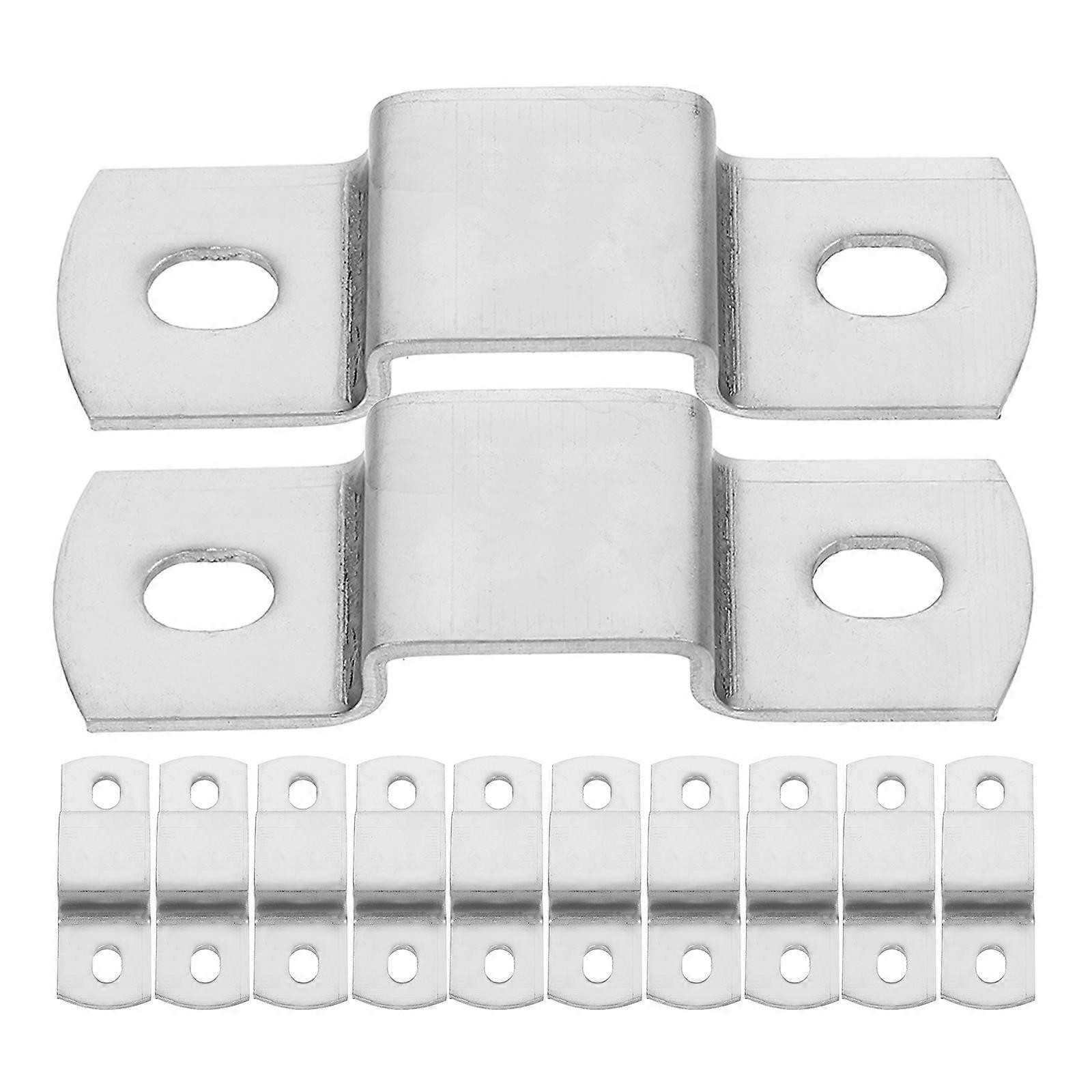 Tube Clamp Mount U-Shaped Pipe Support for Staircase Railings Rust Resistance 12Pcs