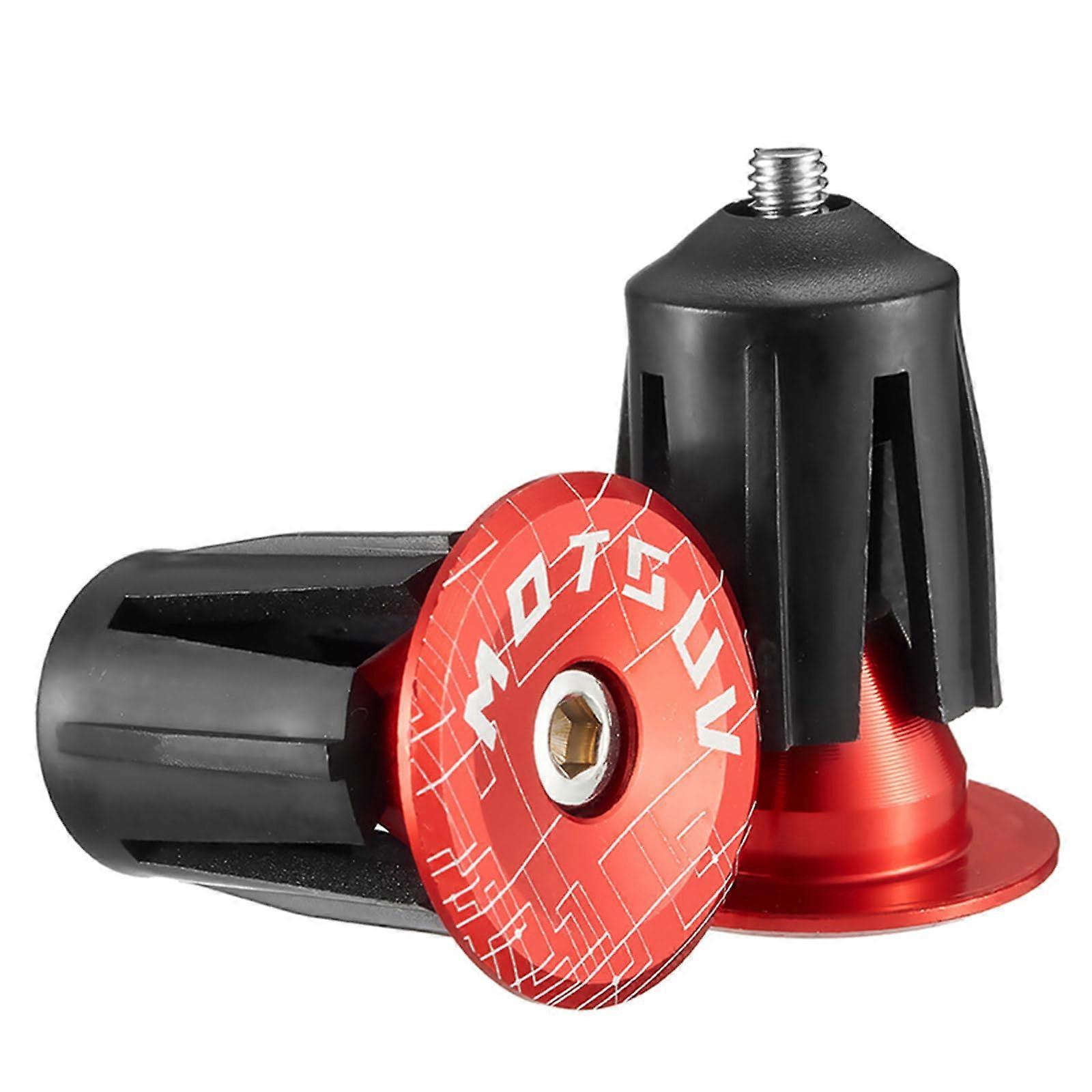Bike Bicycle End Caps Handlebar Grips Aluminum Alloy Colorful End Plugs for Mountain Road Bikes 22mm Size