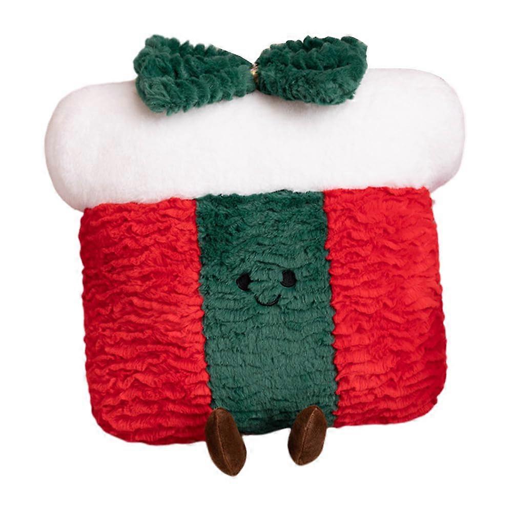 Festive Christmas Plush Throw Pillow 30cm Model 5 Soft Plush Decorative Gift Box Included