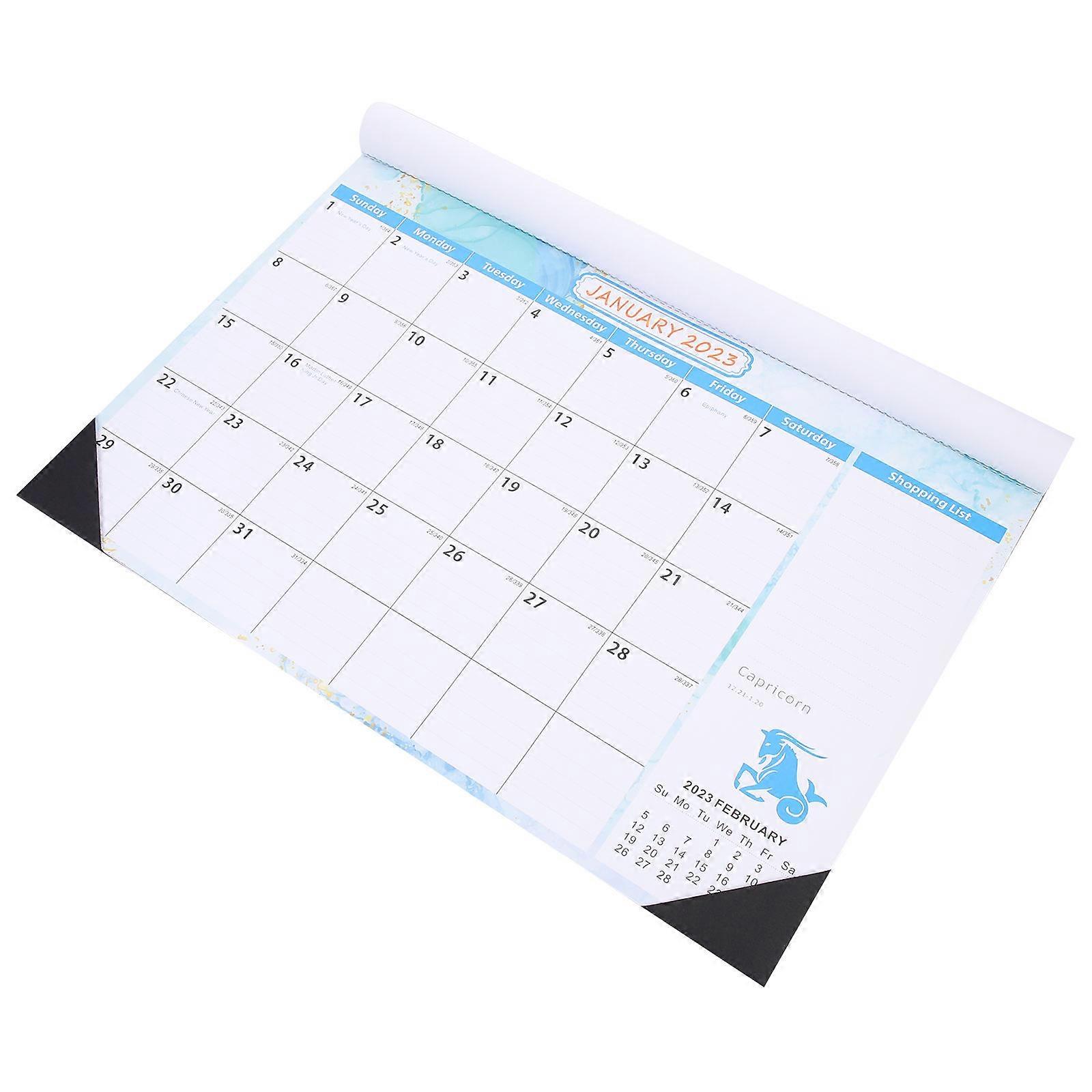 Calendar Month To View Wall Calendars Simple And Chic Design Rectangular Shape For Daily Use Home Decoration 43x30x0.3cm 1Pack