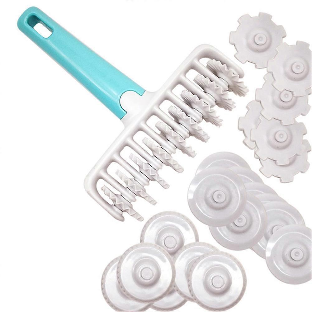 Pasta Making Tools Kit Cookie Shaping Baking Roller 6.49x4.72x0.59 Inch 37Pcs