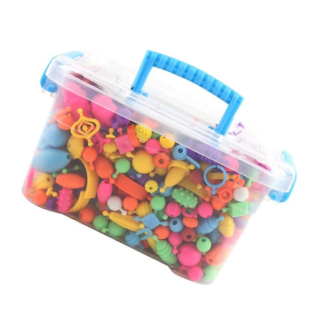 1 Set DIY Plastic Beads for Crafting – Enhance Creativity & Social Skills, Assorted Colors for Home & Party Use
