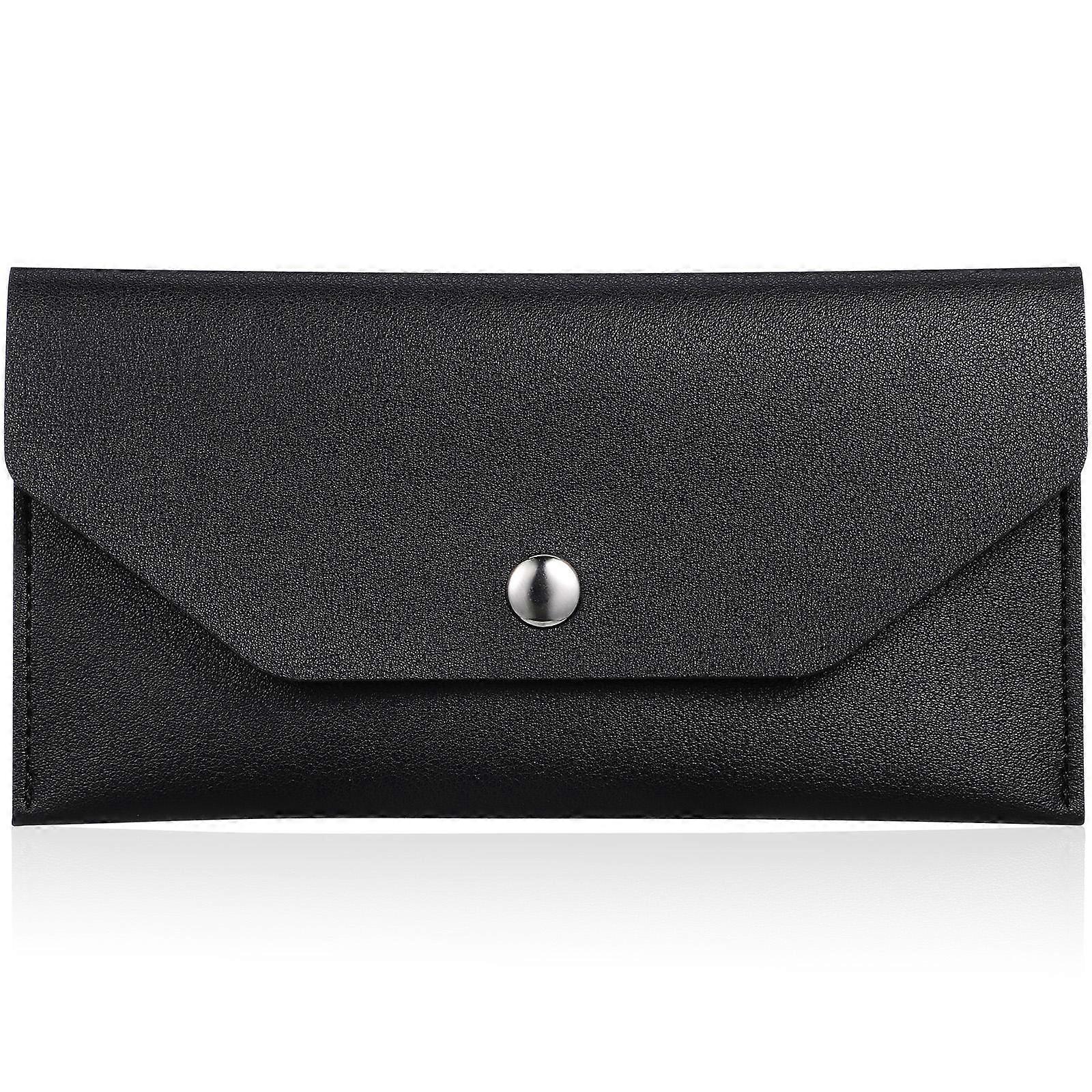 محفظة PU Long Clutch للنساء - أنيقة وخفيفة الوزن نقود ومنظم بطاقات للاستخدام اليومي