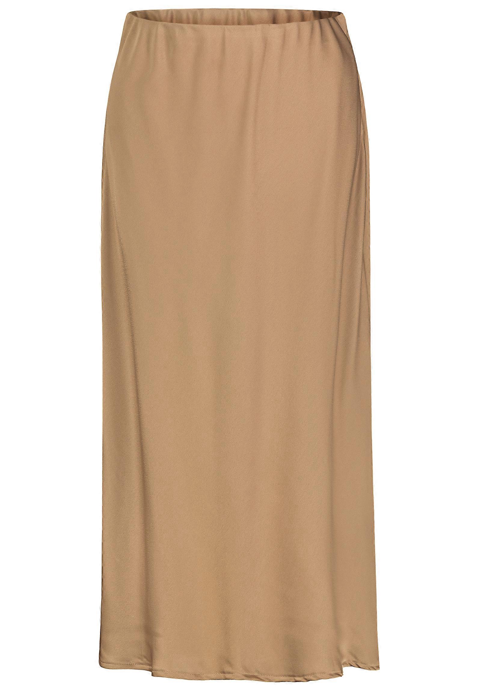 Womens skirt with elastic waist maxi length elegant flowing