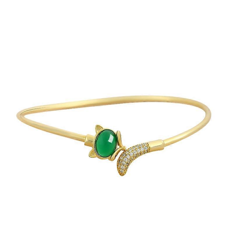 Fox Agate Bracelet Hanfu Jewelry Gift Women Girl Bangle Chinese