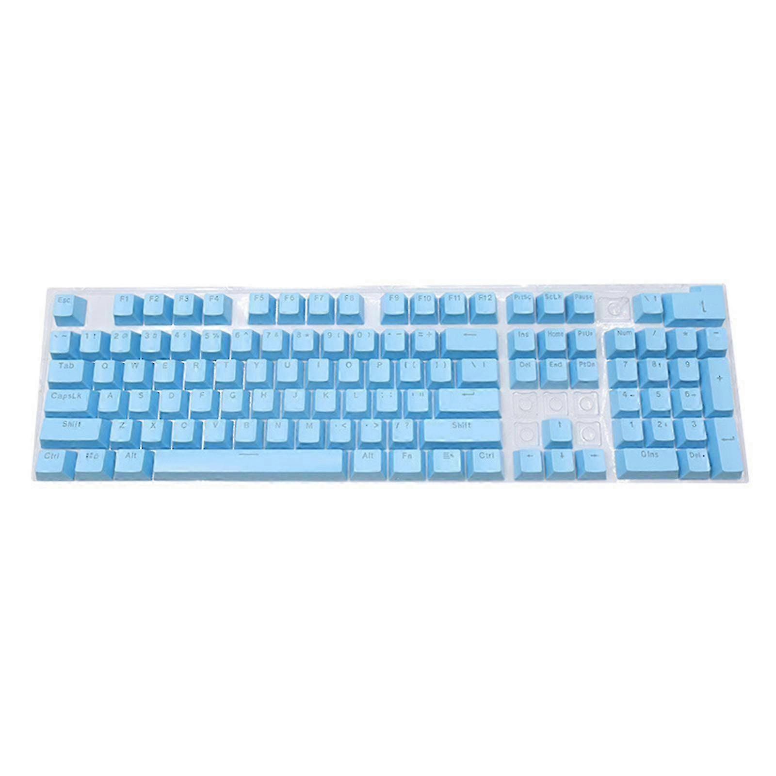 104 Keys PBT Double-Shot Keycap Set for Mechanical Keyboard GK104 - Blue Replacement Keys for Enhanced Typing Experience