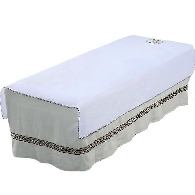 Thickened and flannel bedding for beauty salons, beauty bed sheets with holes, massage bed with perforated sheets