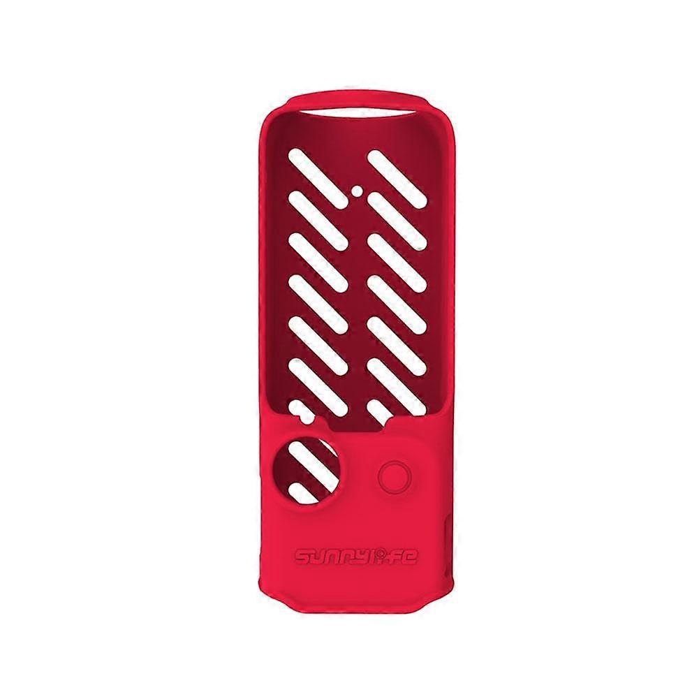 DJI Osmo Pocket 3 Case Silicone Protective Case Red Storage Cap Compatible With Osmo Pocket 3 Accessories