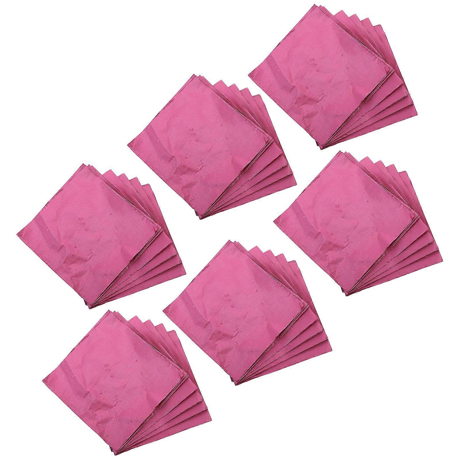 Candy Packing Paper Diy Wrapping Protecting Candy Food-Grade Aluminum Foil Paper Home Use 10X10X0.1CM 100Pcs