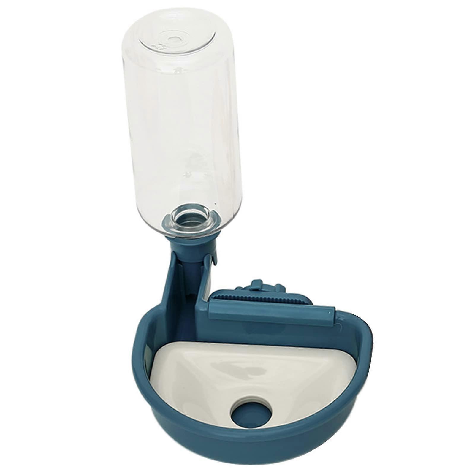 Automatic pet water dispenser for small dogs, puppies, cats, easy to use, blue