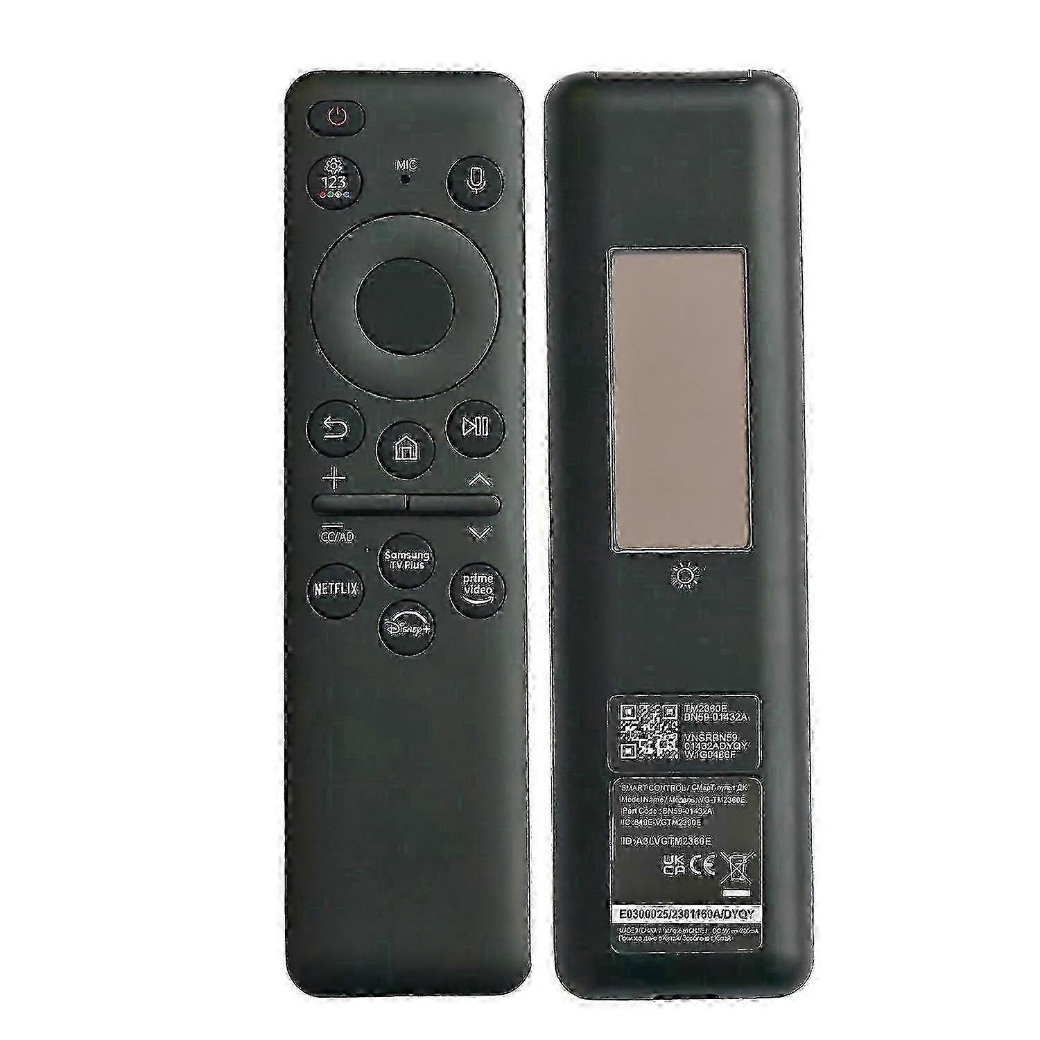 BN59-01432A Samsung Şarj Edilebilir Güneş Pili Sesli TV Uzaktan Kumanda TM2360E 2023 hwy