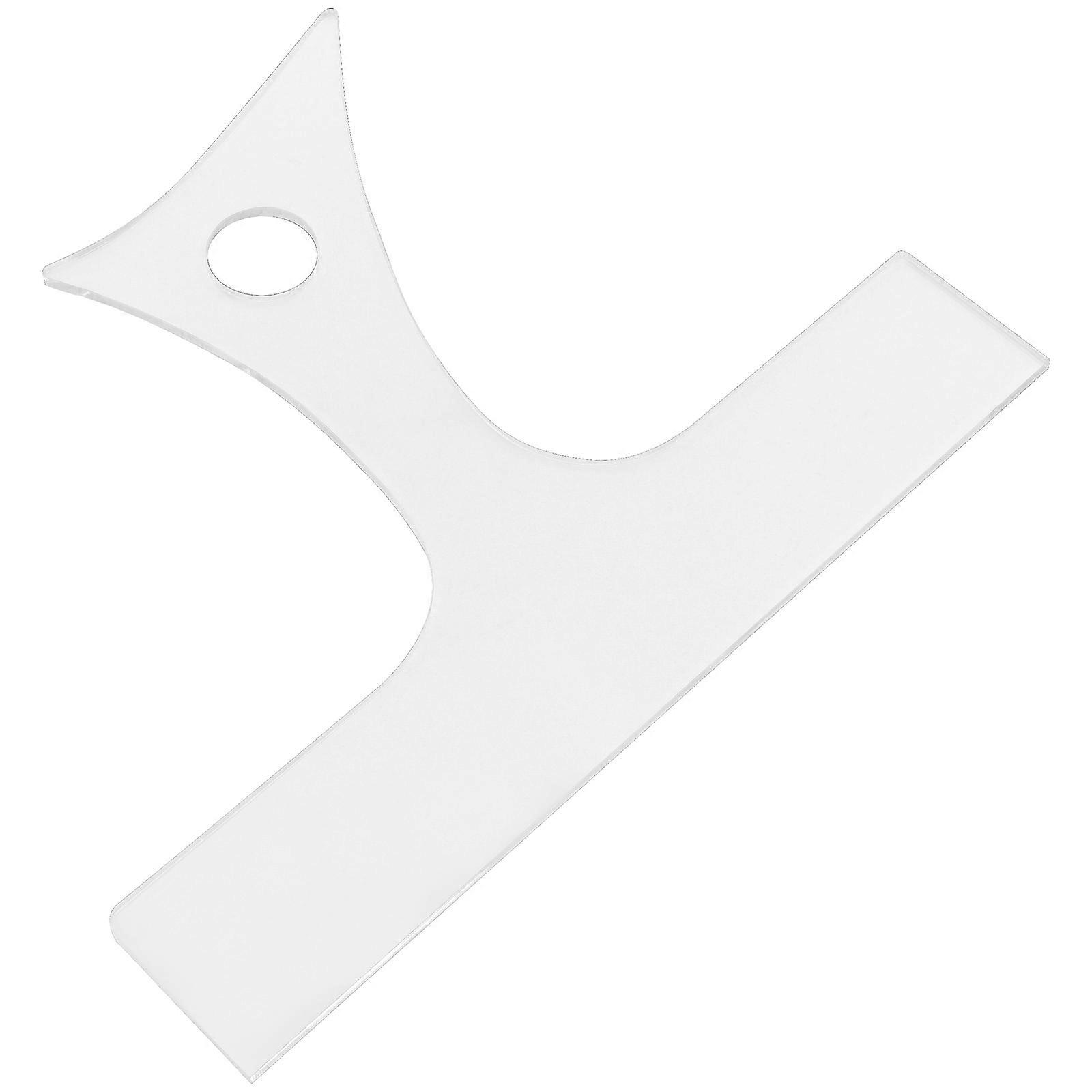 White Acrylic Template for DIY Use Ergonomic Charcuterie Handle Design 7.5 x 4.2 Inches