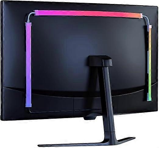 RGB Ambient Light Bar, Under Monitor Light Bar, Computer Backlight, Ambient LED Strip, 3Sided, Neon LED Strip, PC Backlight