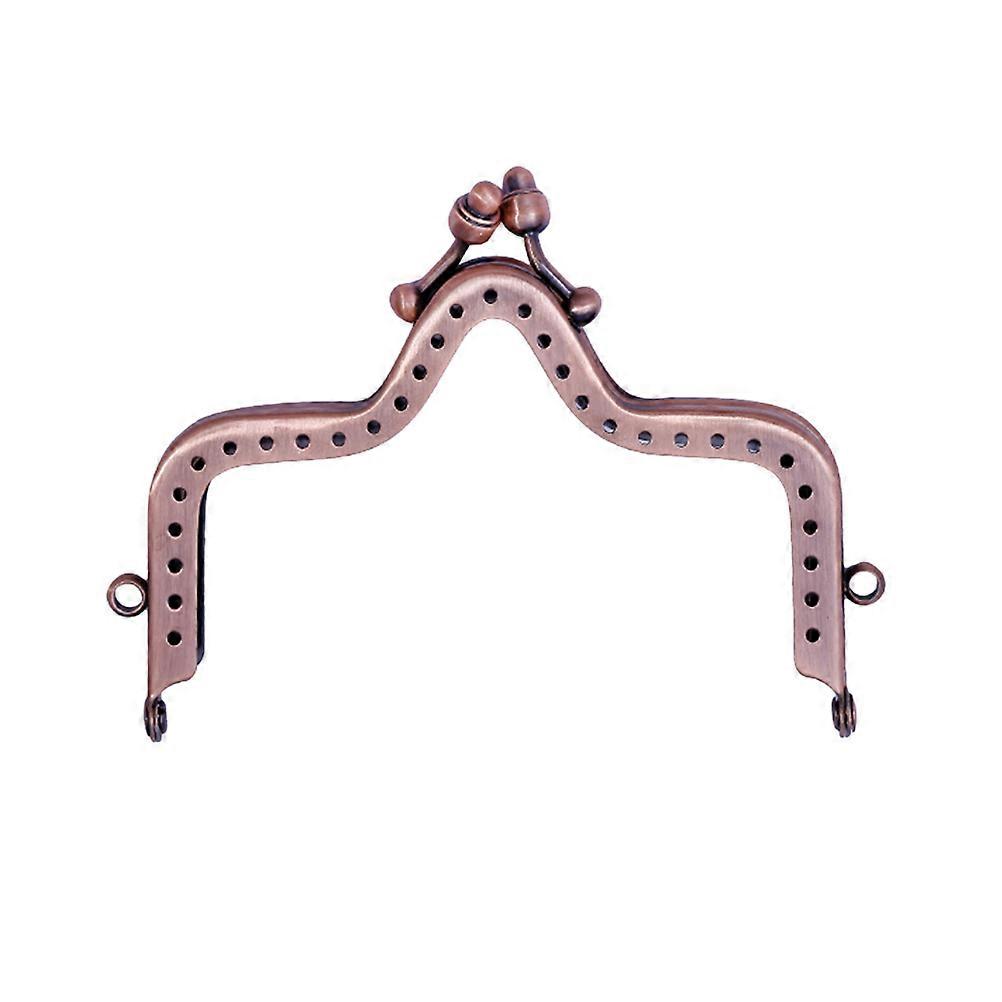 DIY Handmade Bag Lock Iron Purse Hardware for Crafting Enthusiasts Rust-Resistant Polished Surface 10cm 1Set