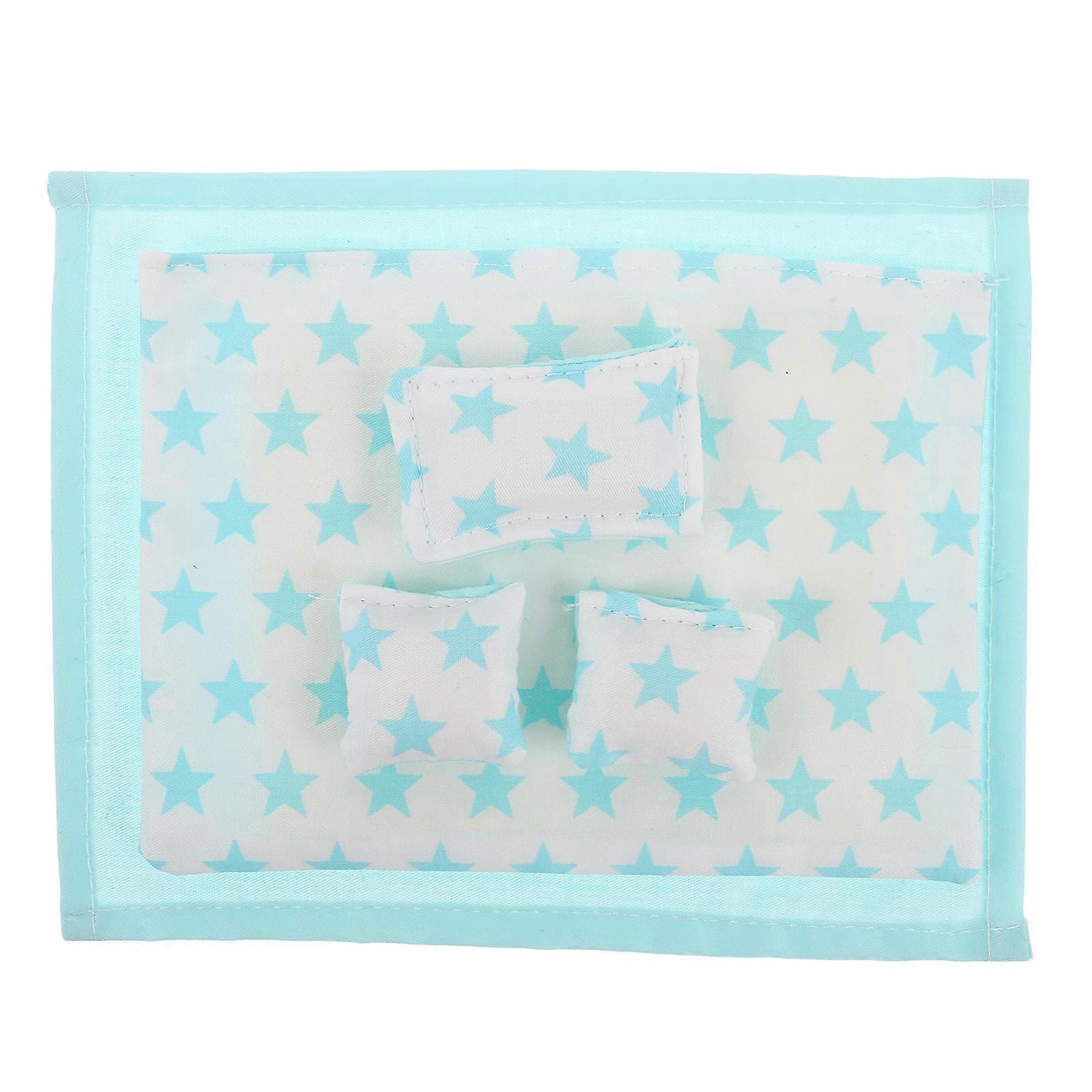 Dollhouse Bedroom Accessories Miniature Bedding Set 1/12 Scale Versatile Styles Soft and Cozy 1Set