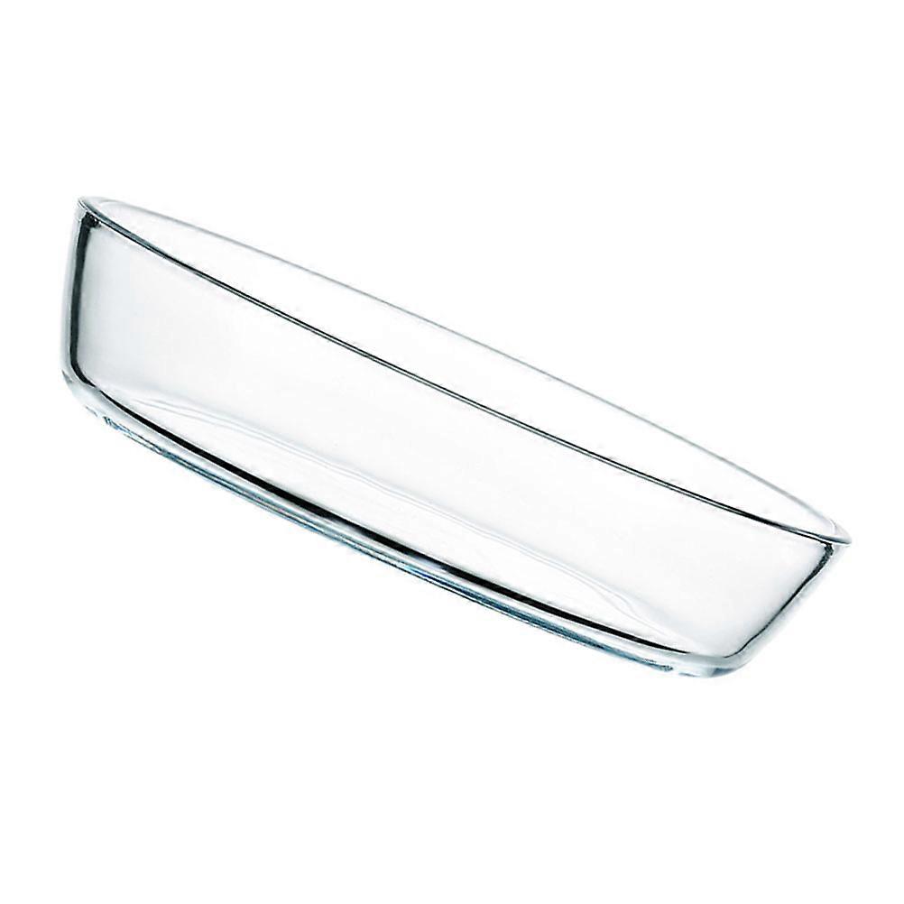 1Pc Microwave Glass Plate Baked Tray for Food and Fruit 1600 ml White