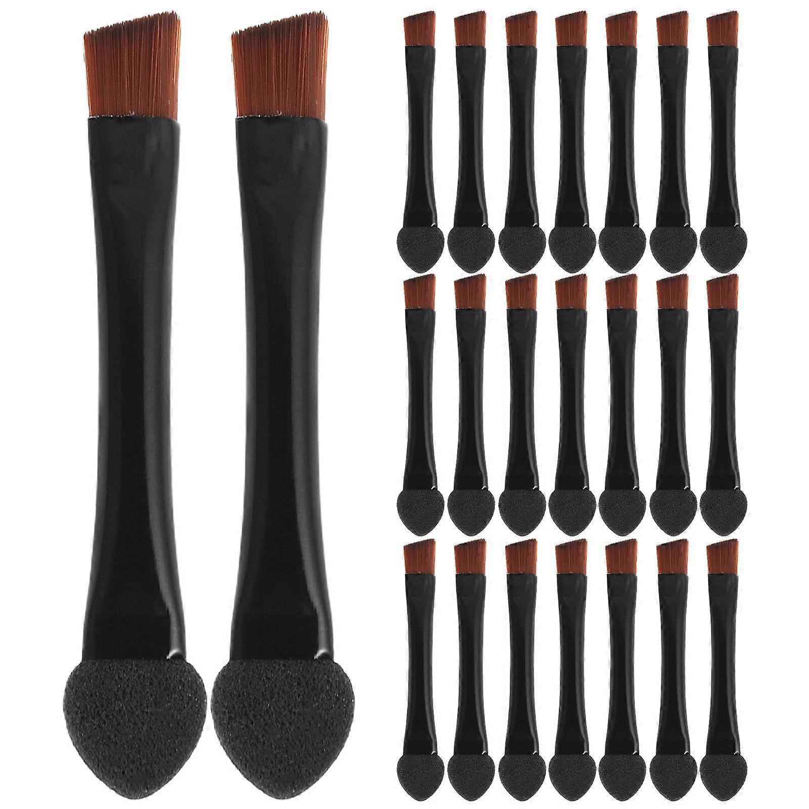 20pcs Double Sided Eyeshadow & Eyebrow Brush – Multifunctional Makeup Tool for Quick Application, Precision Design, Suitable for Everyday & Special