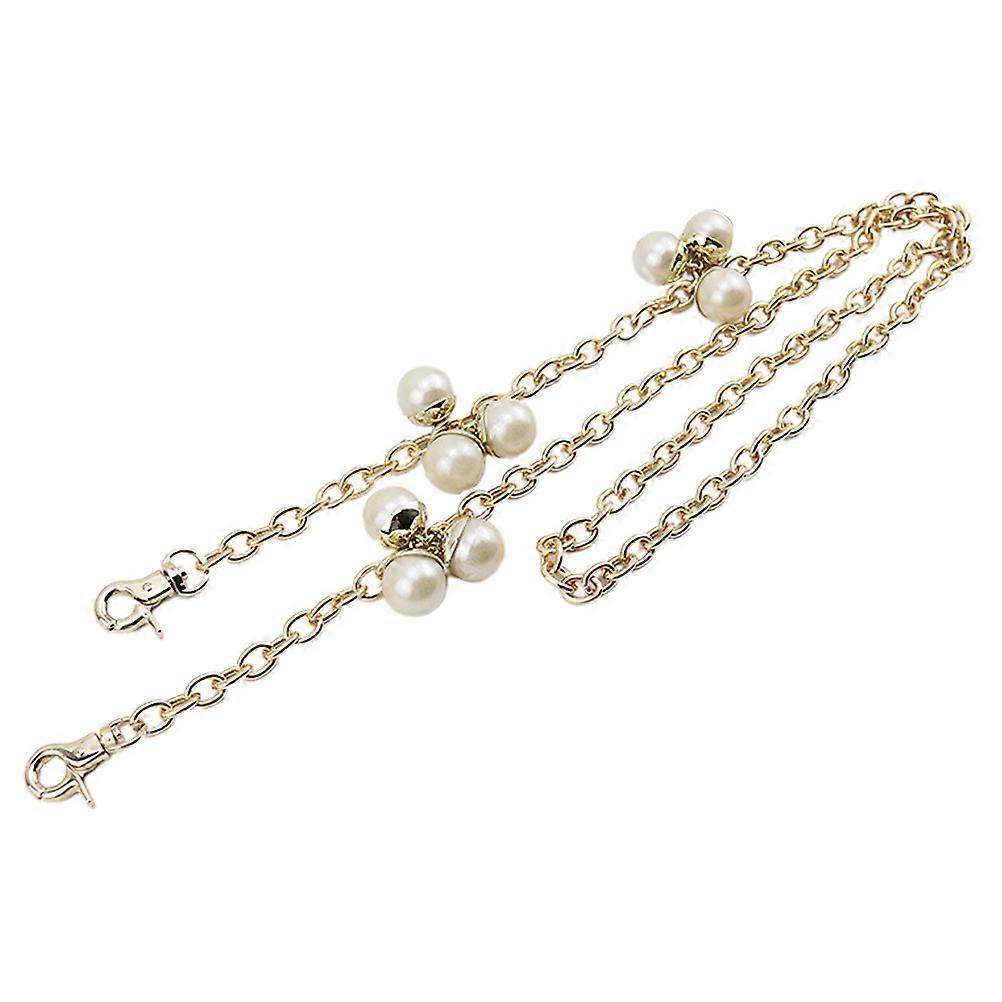 Bag Pearl Chain Metal Bag Chain for Replacing Strap 1Pcs Golden Design