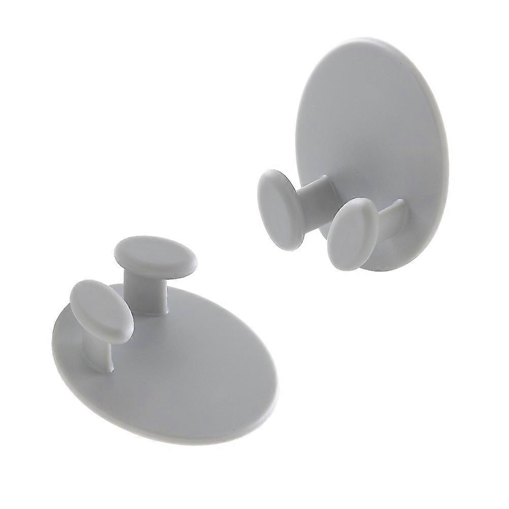 Stick On Socket Holders Oval Shape Plastic Material Bathroom Use 6Pcs