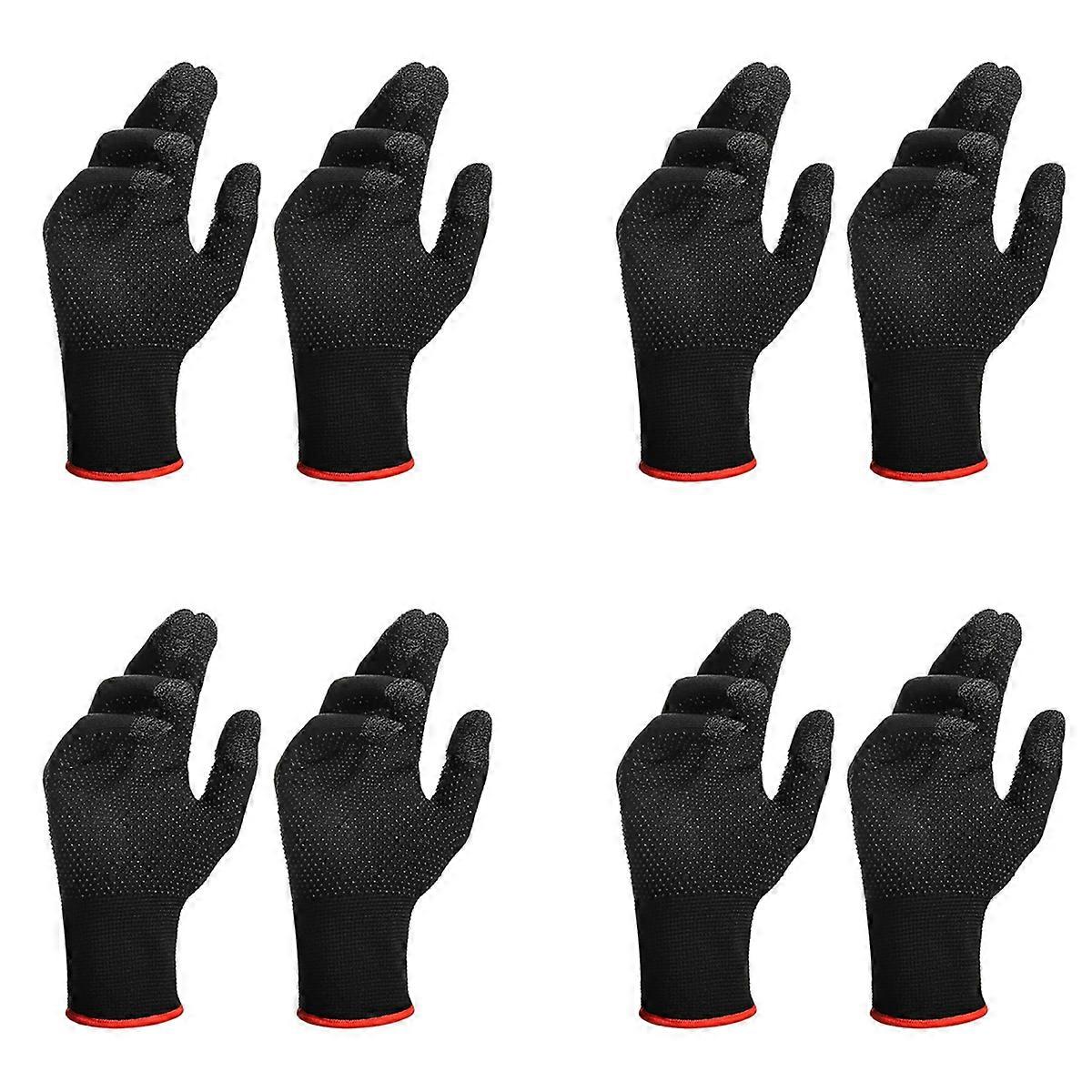 8Pcs Game Gloves for Sweat Proof Non-Scratch Sensitive Screen Gaming Finger Thumb Sleeve Gloves