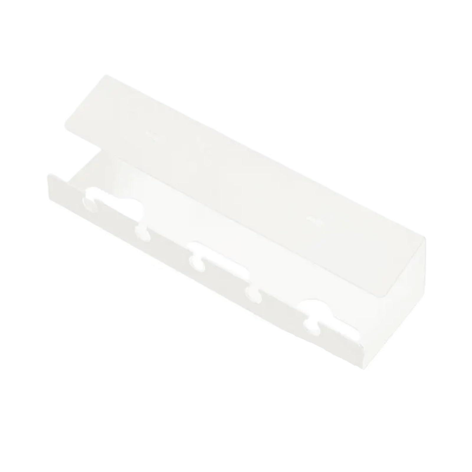 Under the desk cable management tray, cable routing, storage without drilling (White)