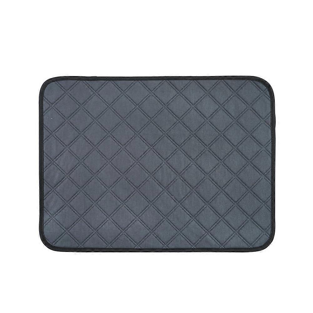 Solid Colour Puppy Pads - Reusable PIPI Mats for Dogs, Non-Slip Incontinence Pad, Water Absorption, 60x45cm Anthracite