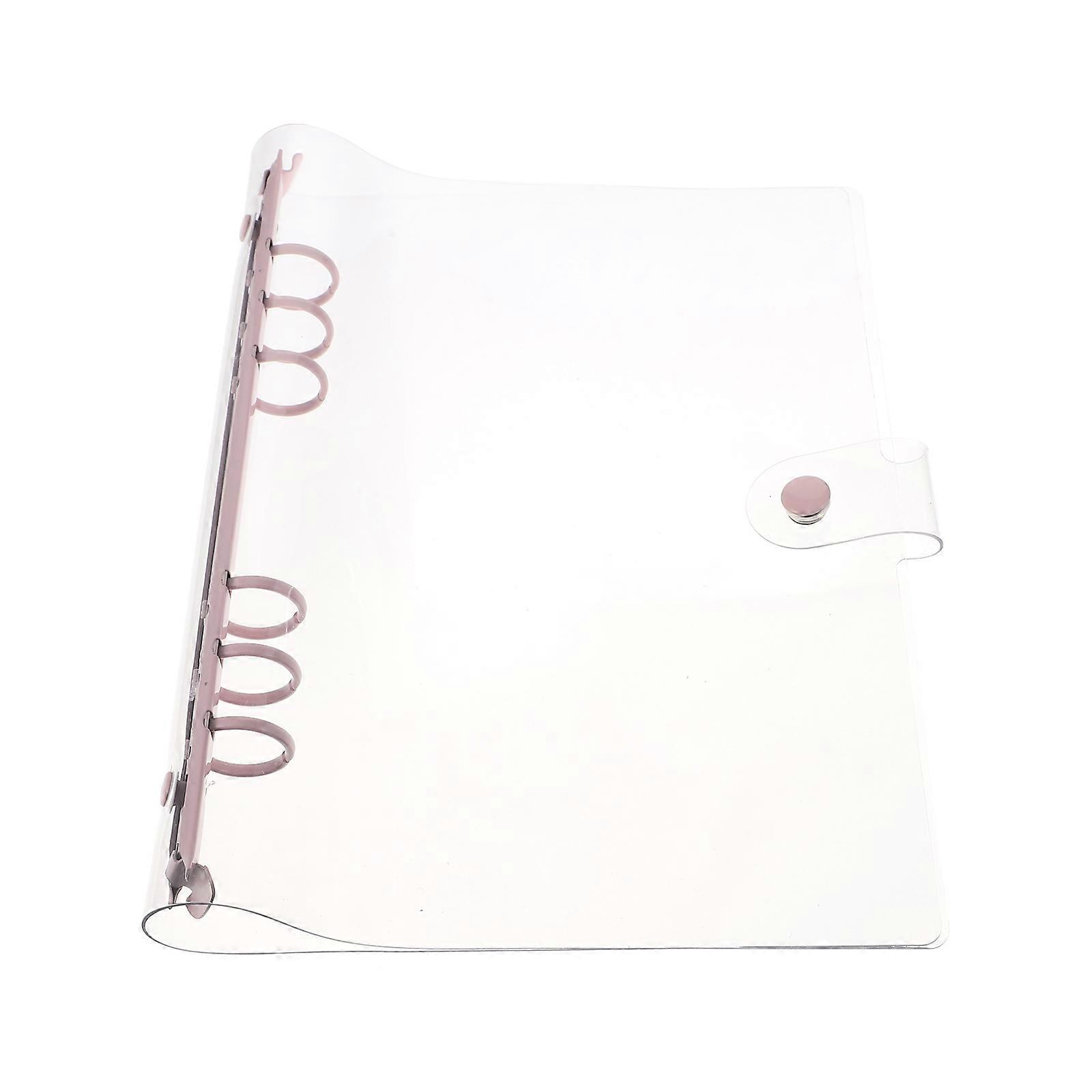 Mini Ring Binder Notebook with Transparent Cover – Refillable Loose Leaf Binder for Notes, Study, and Office Use, Easy Open and