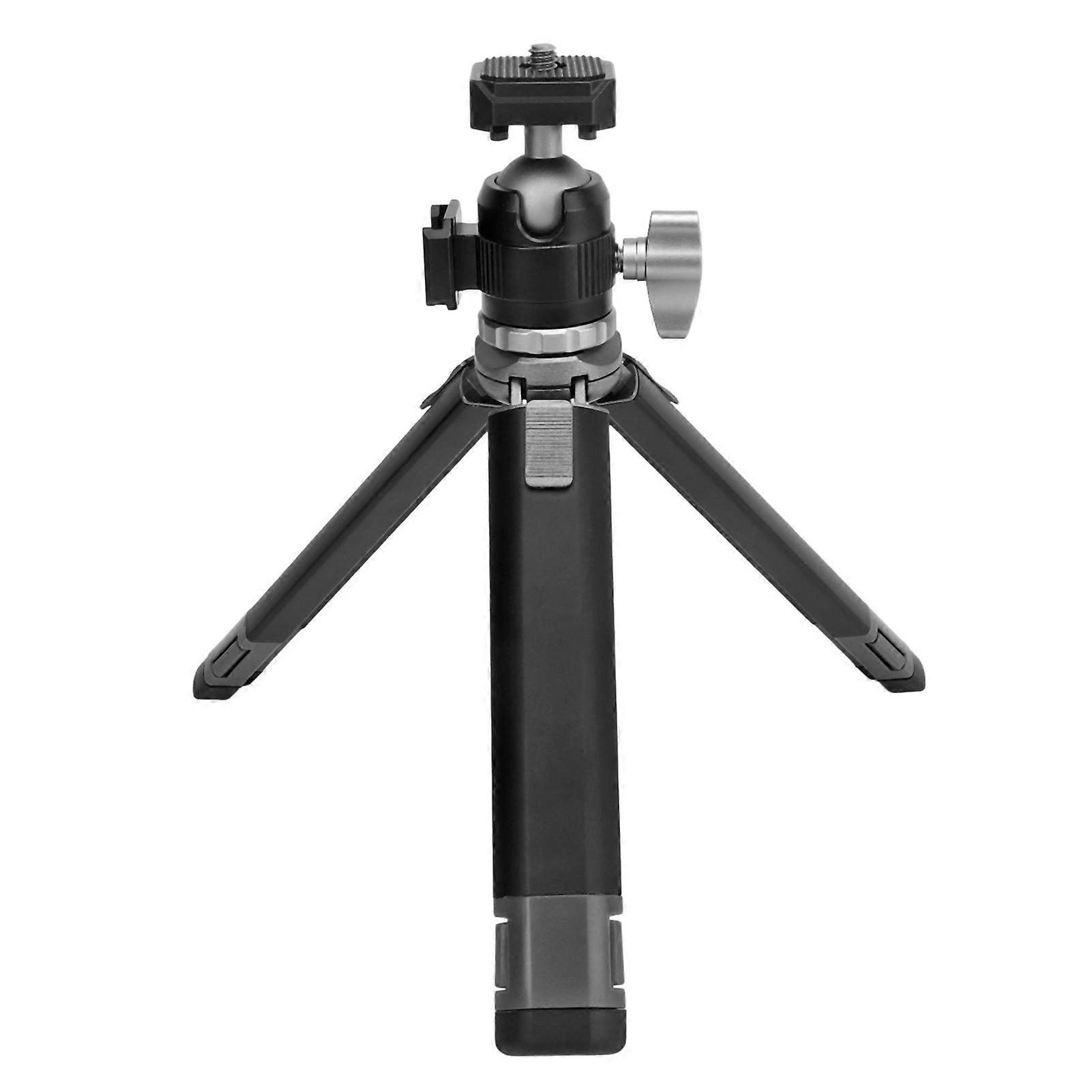 Camera Tripod 1/4in Screw Cold Shoe Port 360 Degree Rotation Extendable Camera Mount Tripod Stand