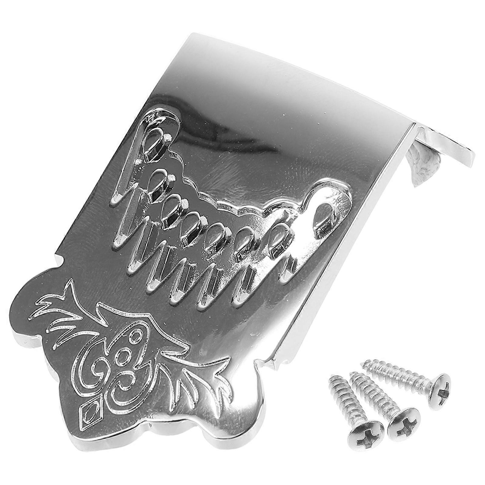 Metal Tailpiece Mandolin Part Accessories Musicians Sound And Volume Adjustable Purple Alloy 1Set
