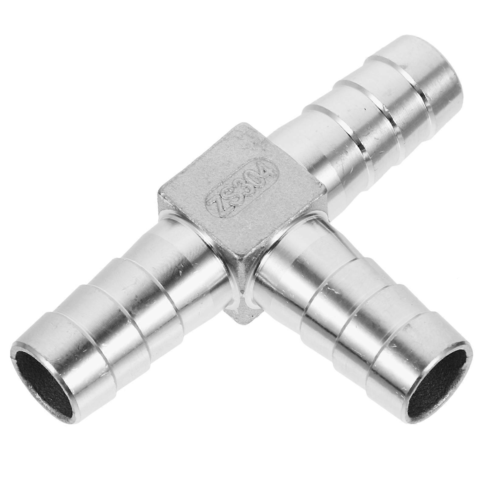 Stainless Steel Hose Barb Fitting Tee Connector for Plumbing – Durable, Corrosion Resistant Adapter for Multiple Hose Connections and Repairs