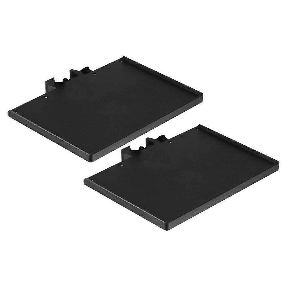 Microphone Stand Tray Shelf Bracket Sound Card Holder Live Streaming Support Black 24.00X17.50X1.00CM Adjustable Clamping 2Pcs