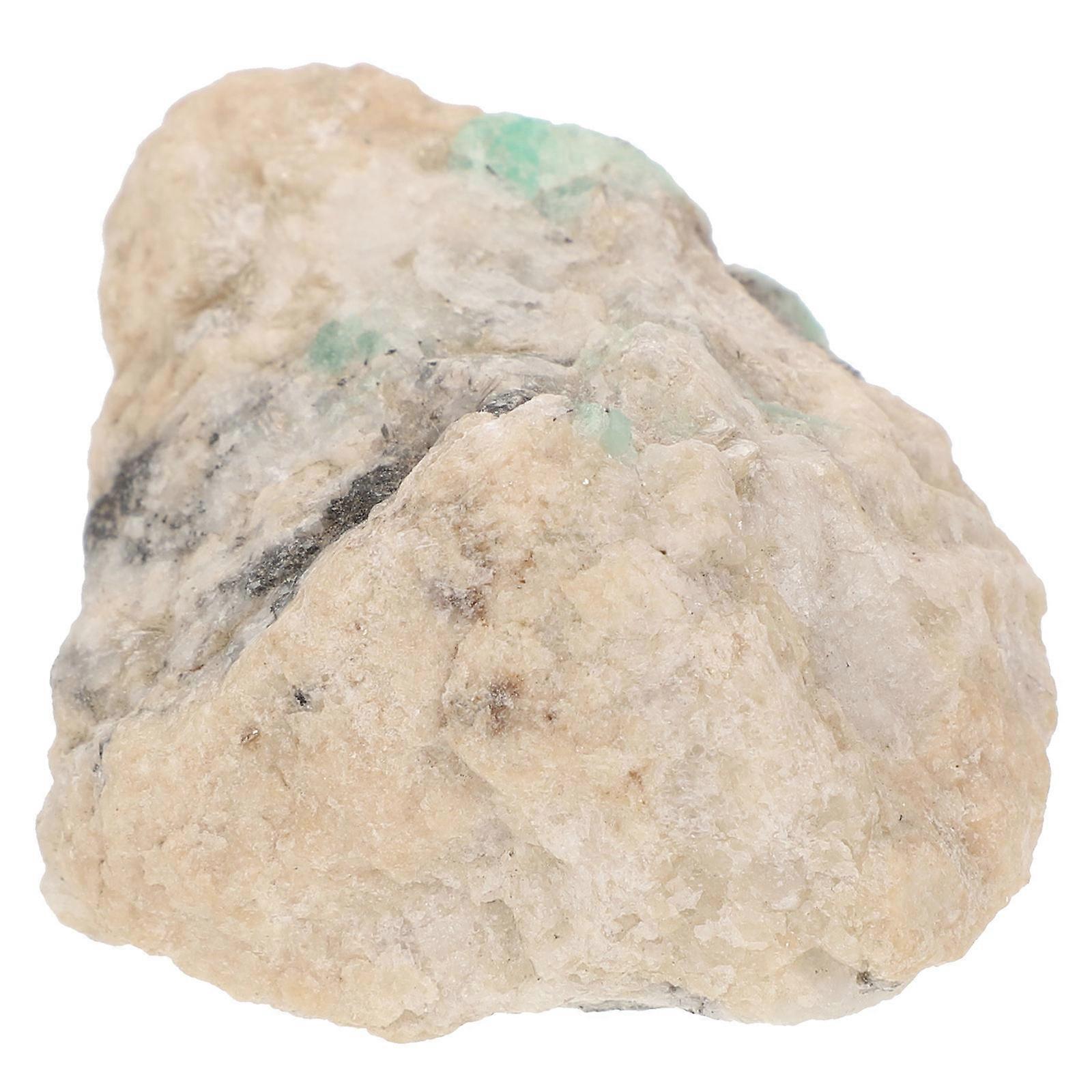1Set Natural Emerald Ore Specimen for Scientific Knowledge Popularization 4X2.5cm Green Teaching Material