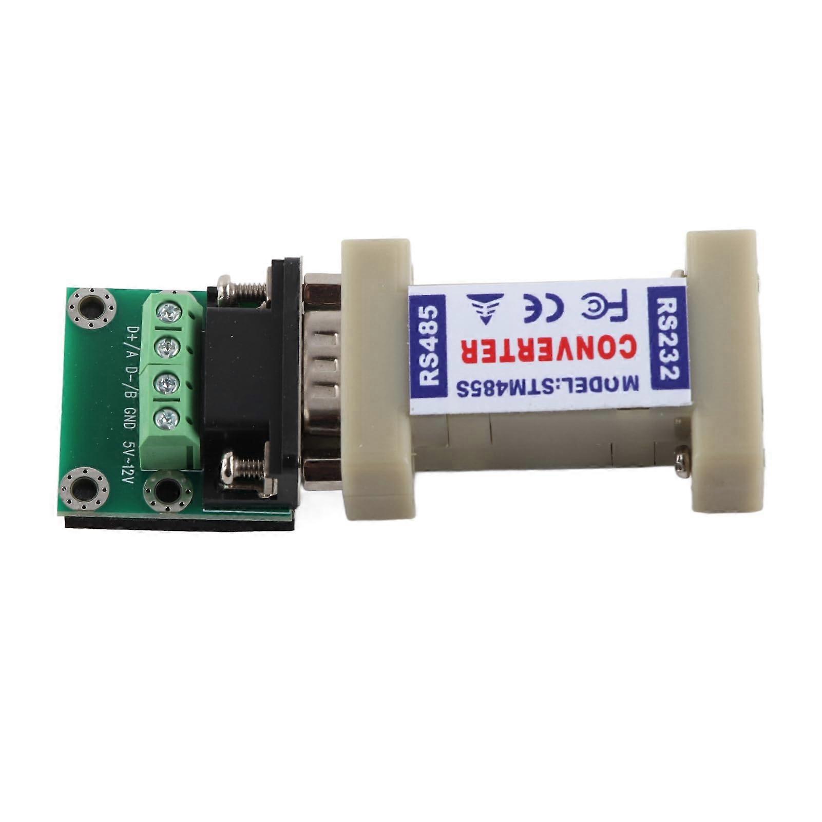 RS232 to RS485 Converter, Compatible with EIA/TIA RS232 and RS422/RS485 Standards, Baud Rate Data Converter 300115200 bps, Commercial Use