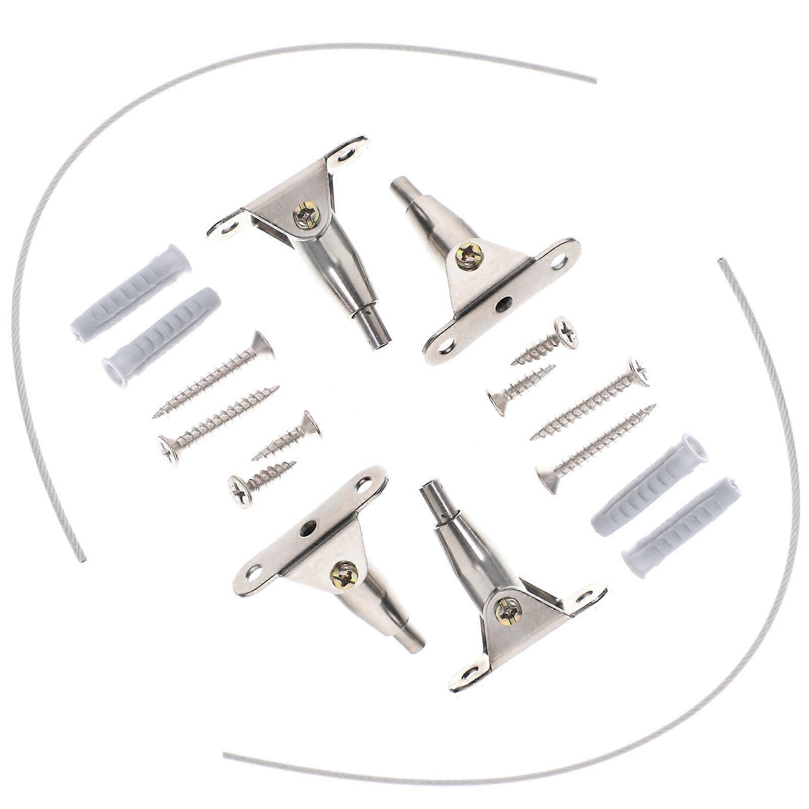 Children Furniture Anchor Straps For Safety 2 Sets Reliable Iron and Stainless Steel Design