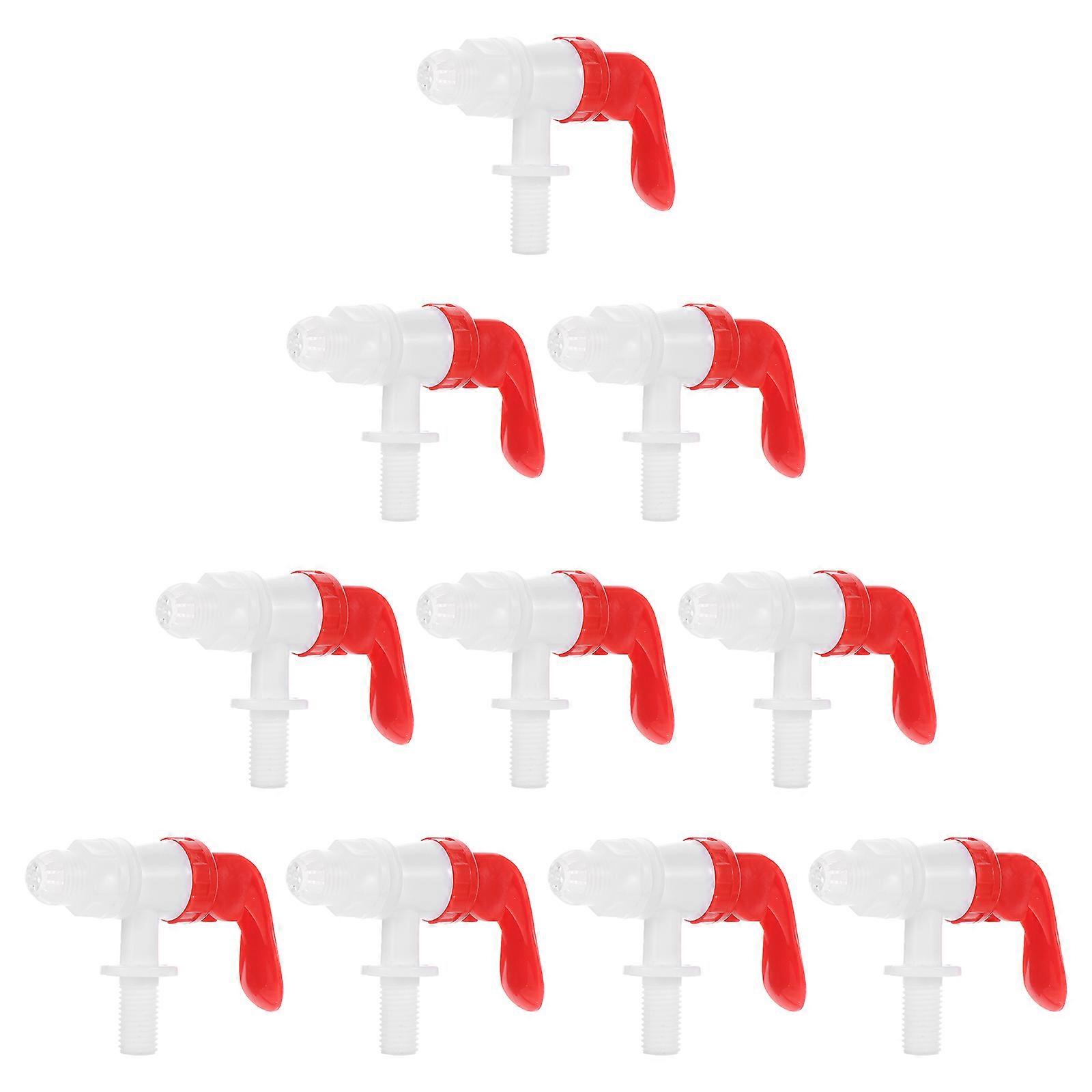 10pcs Leak Proof Beverage Dispenser Taps, Food Safe Replacement Spigot Faucet for Drink Dispensers, Easy Operate Spout for Smooth Pouring at Home or
