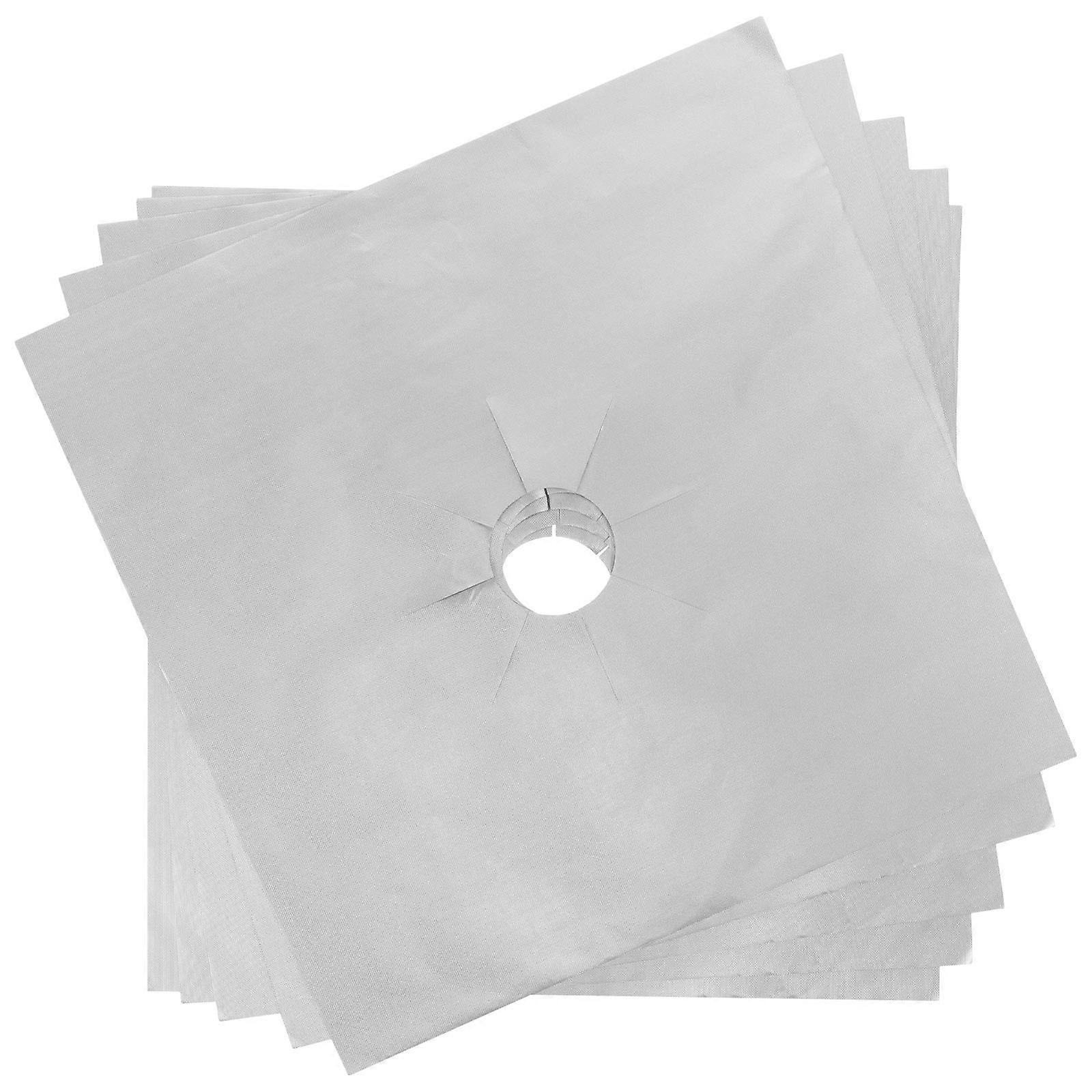 Gas Hob Protector 5Pcs White Design with Drip Prevention for Kitchen