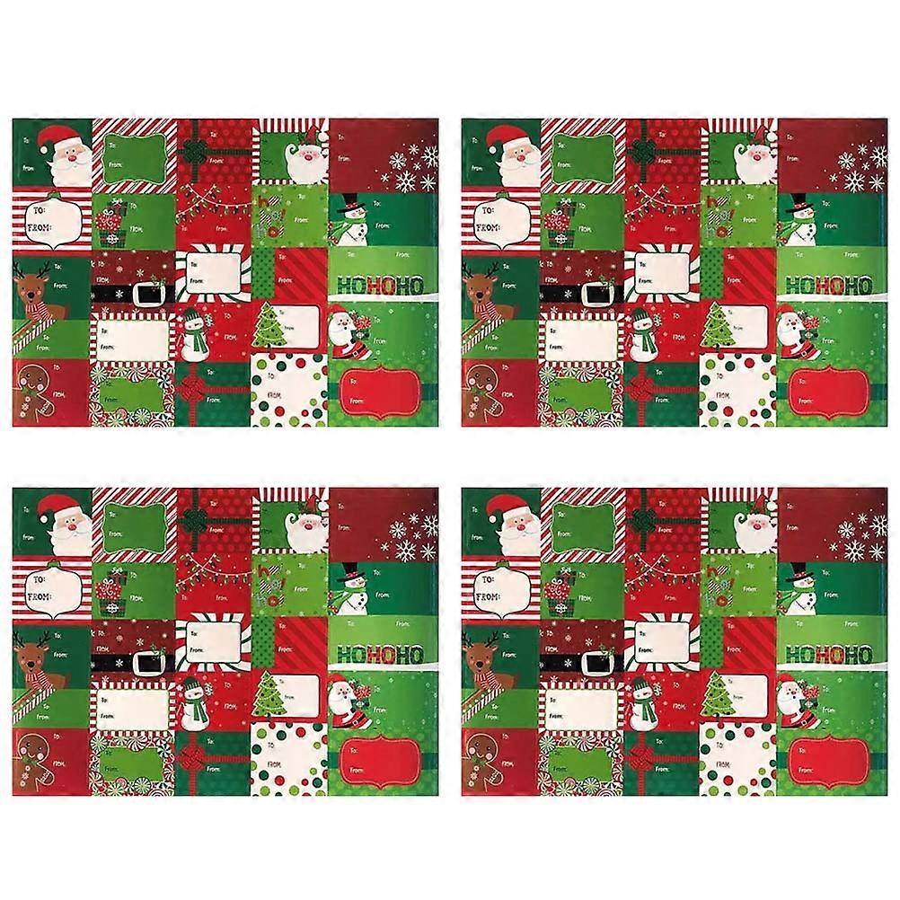Craft Stickers Handmade Christmas Gift Tags For Creative Wrapping 8Pack Decorative Labels