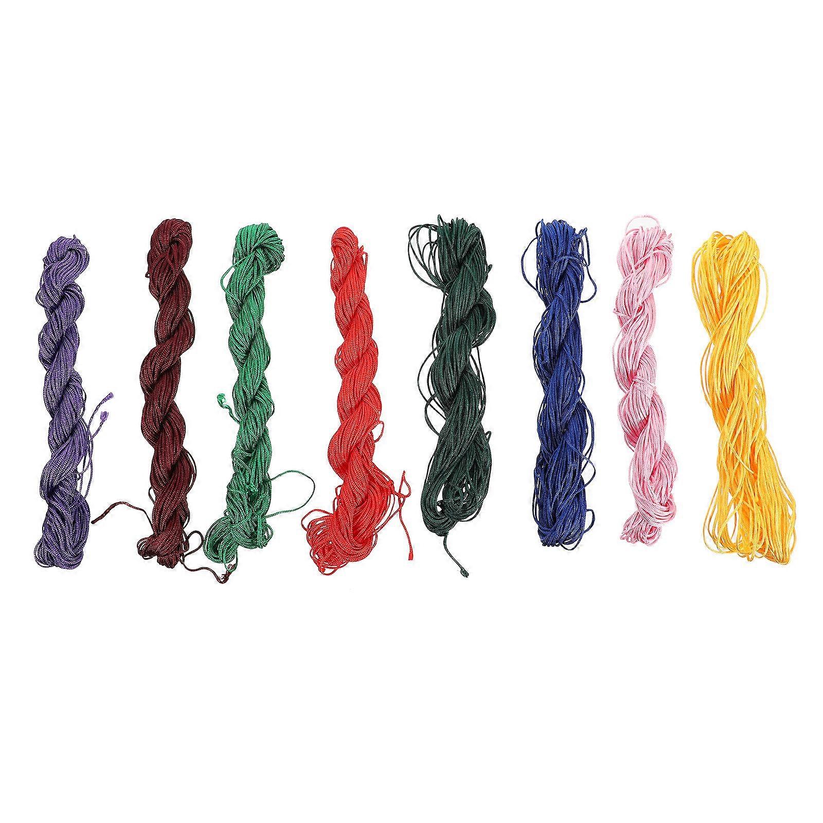 Nylon Beading Thread for Craft Making DIY Necklace and Bracelet Assorted Color 8Pcs Durable and Sturdy