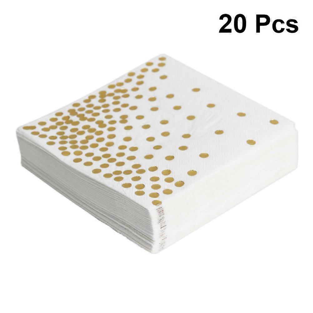 20 goldene Einweg-Servietten für Dinnerpartys