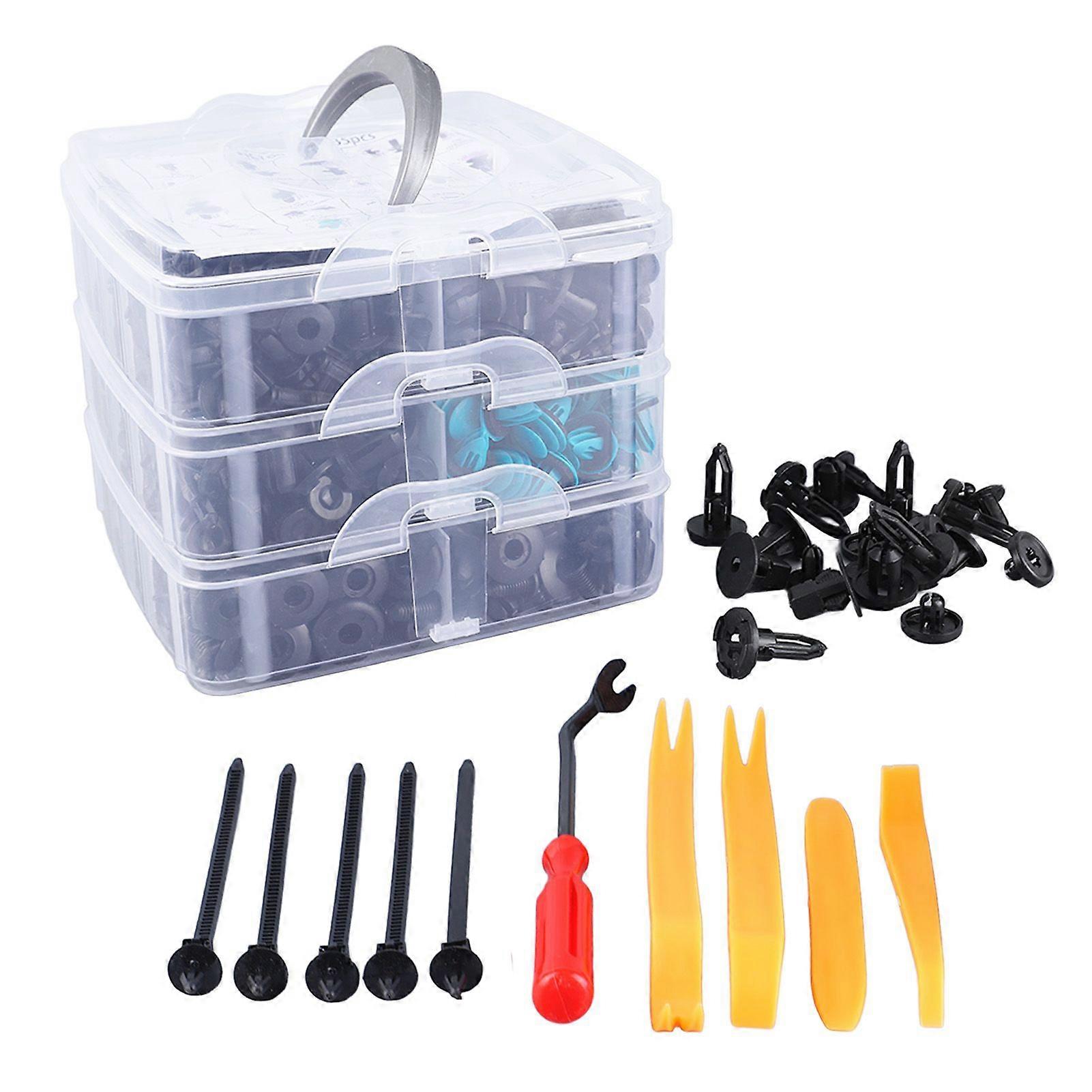 car door panel mudguard clips 635pcs kit with tool