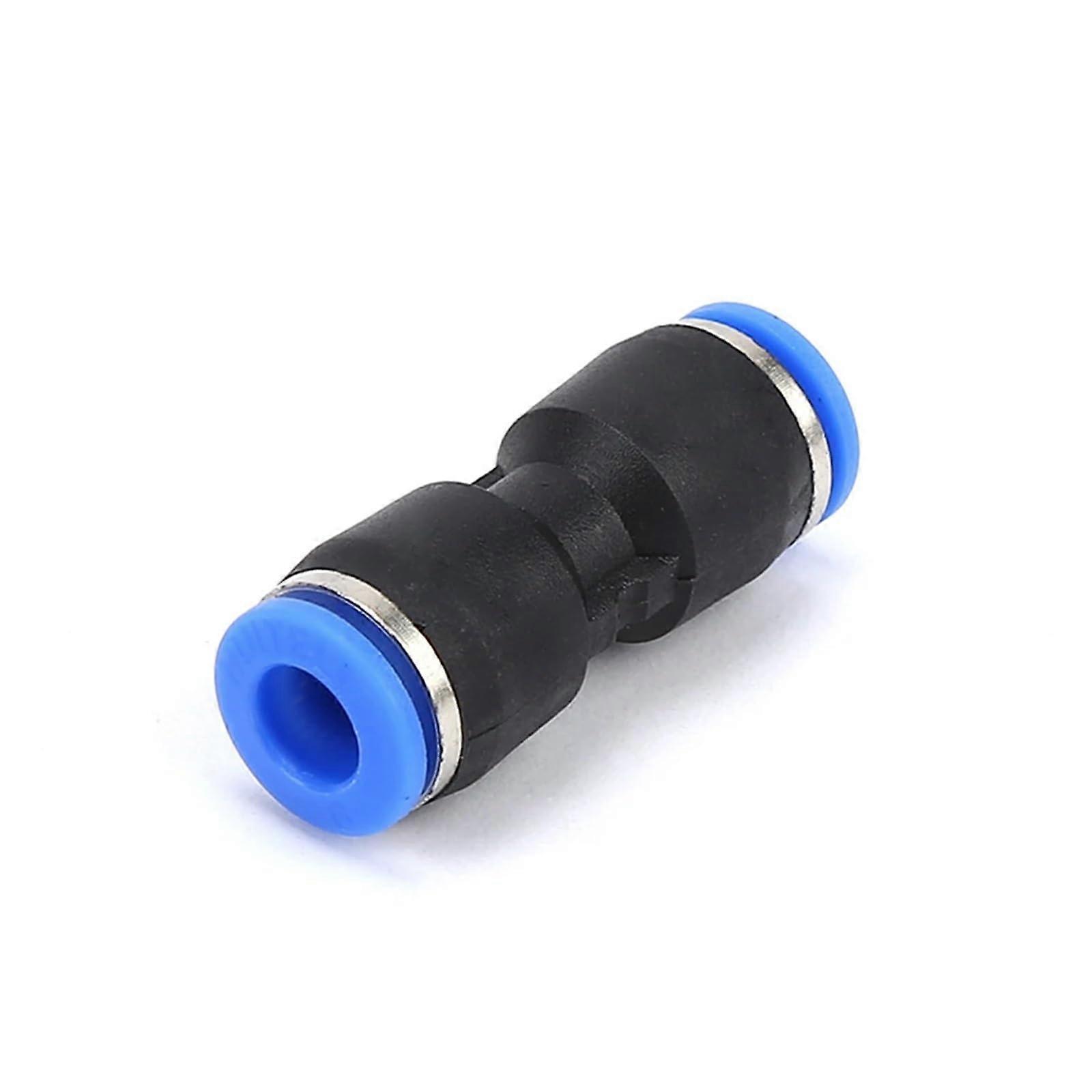 One Touch Push-In Fittings PG6-4 Quick Connector for Air and Water Hose, Straight, 4-14 mm, One Size