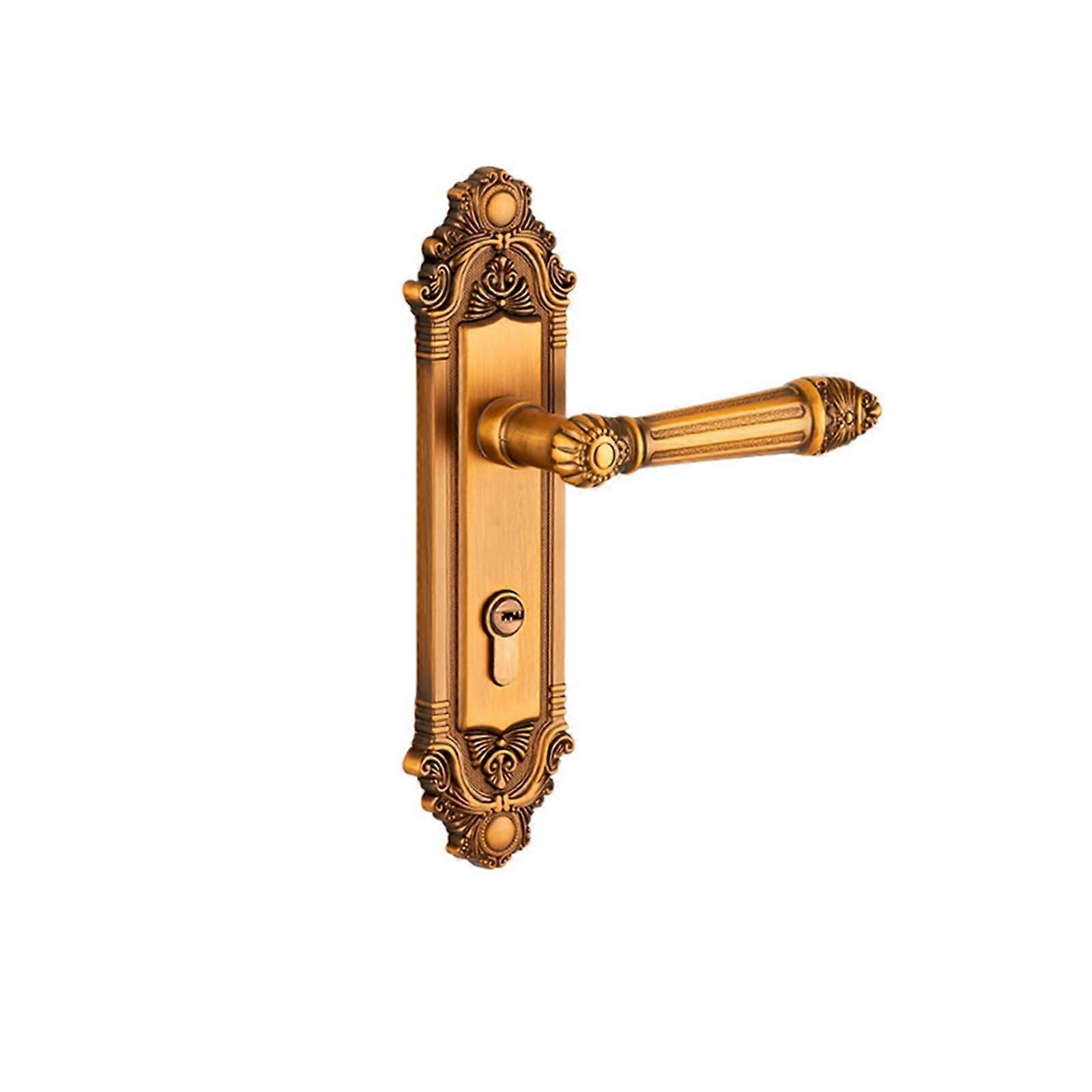Yellow bronze magnetic door lock (silent upgrade)