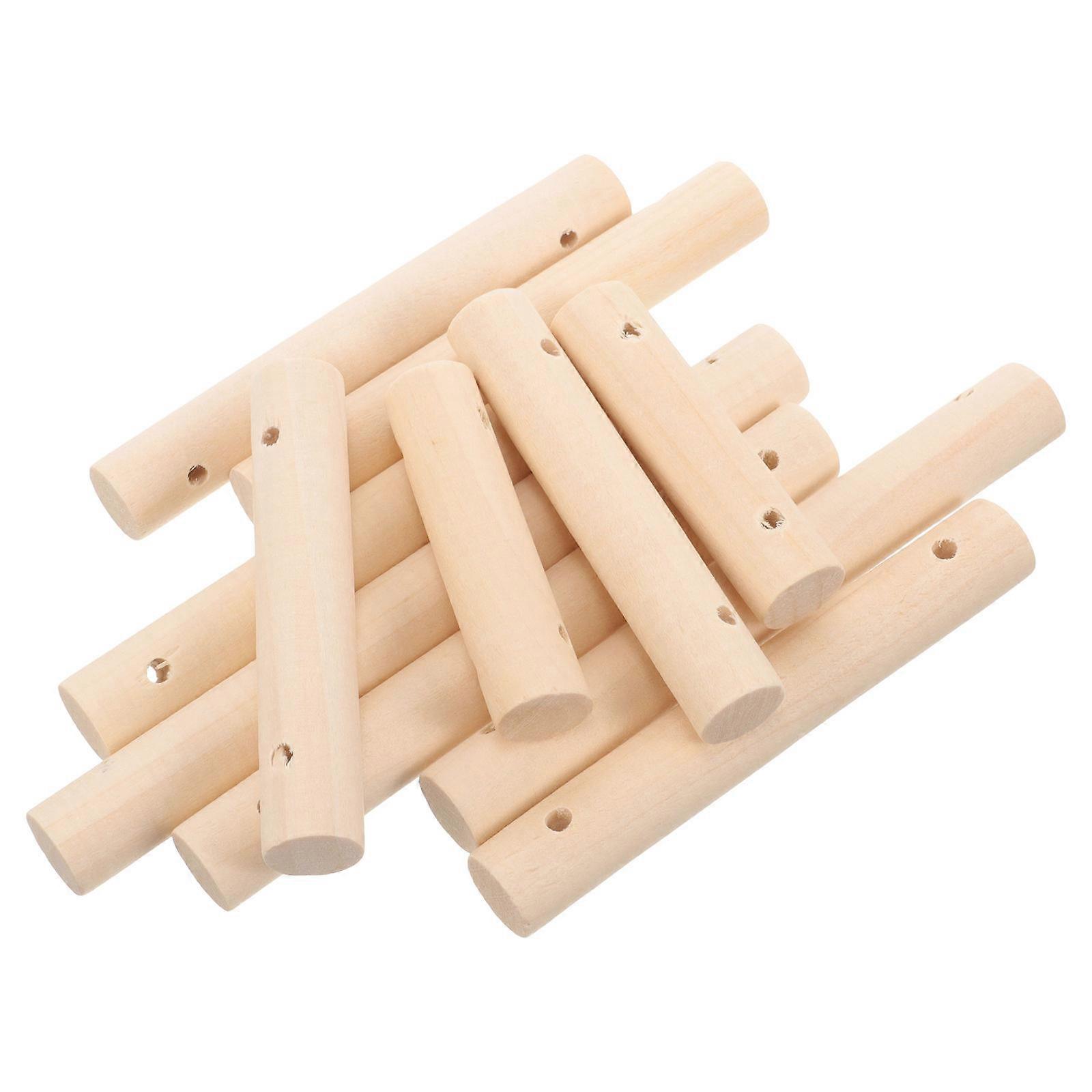 Ivory Wood Rods for DIY Crafts with Smooth Surface Ideal for Toy Making and Cage Projects 25 Pieces