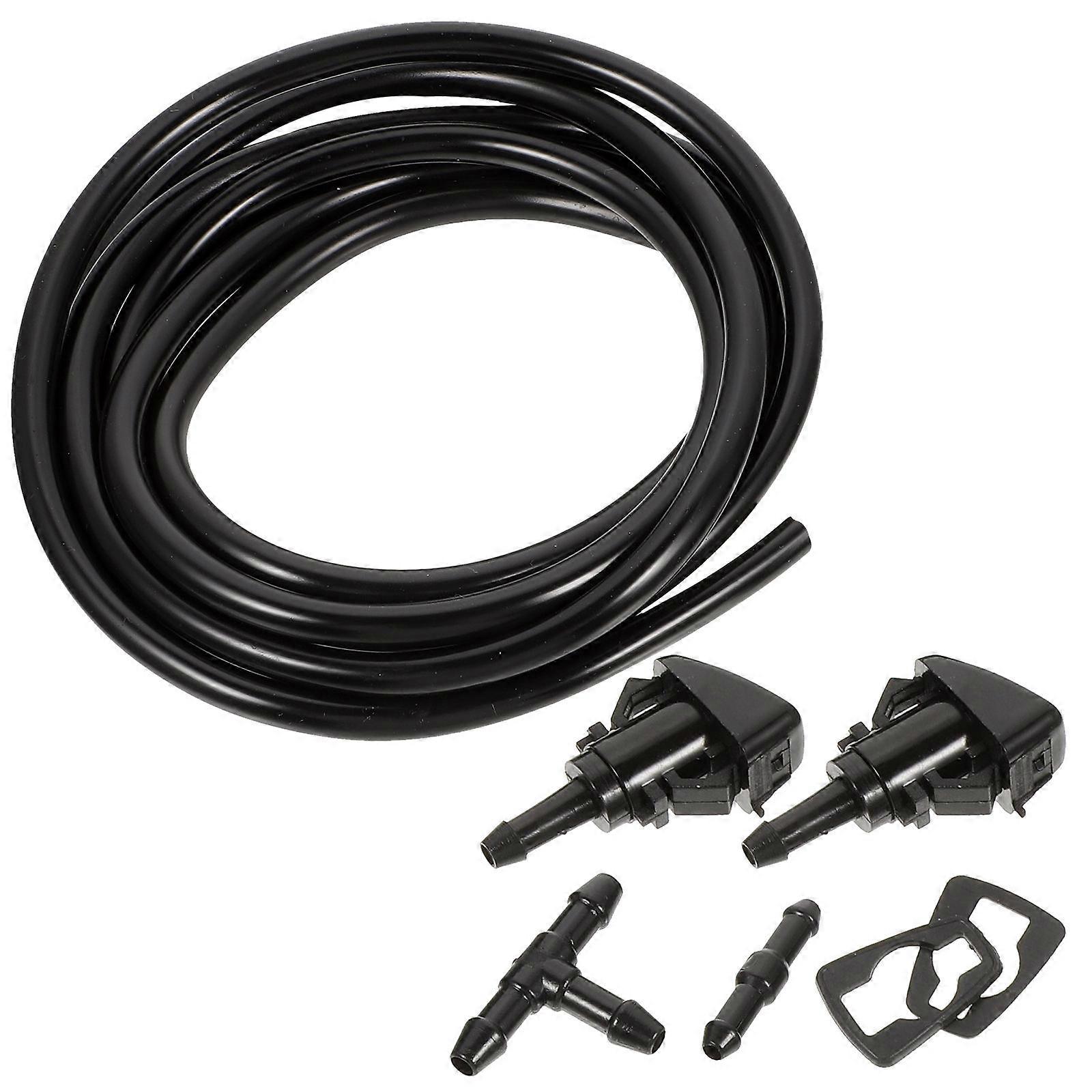 Car Windshield Washer Nozzles Kit for Windshield Cleaning Automotive Replacement Compact 1 Set