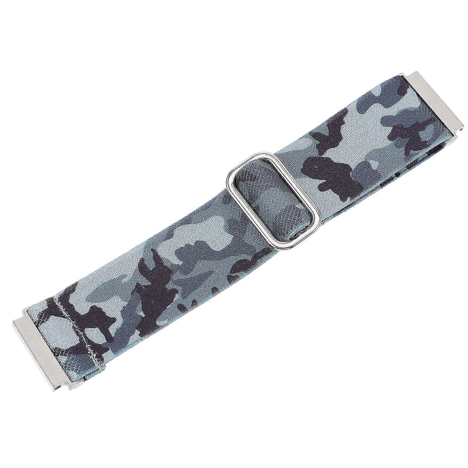 Creative Elastic Nylon Watchband Compatible With Watch For Daily Use Grey 1Pcs