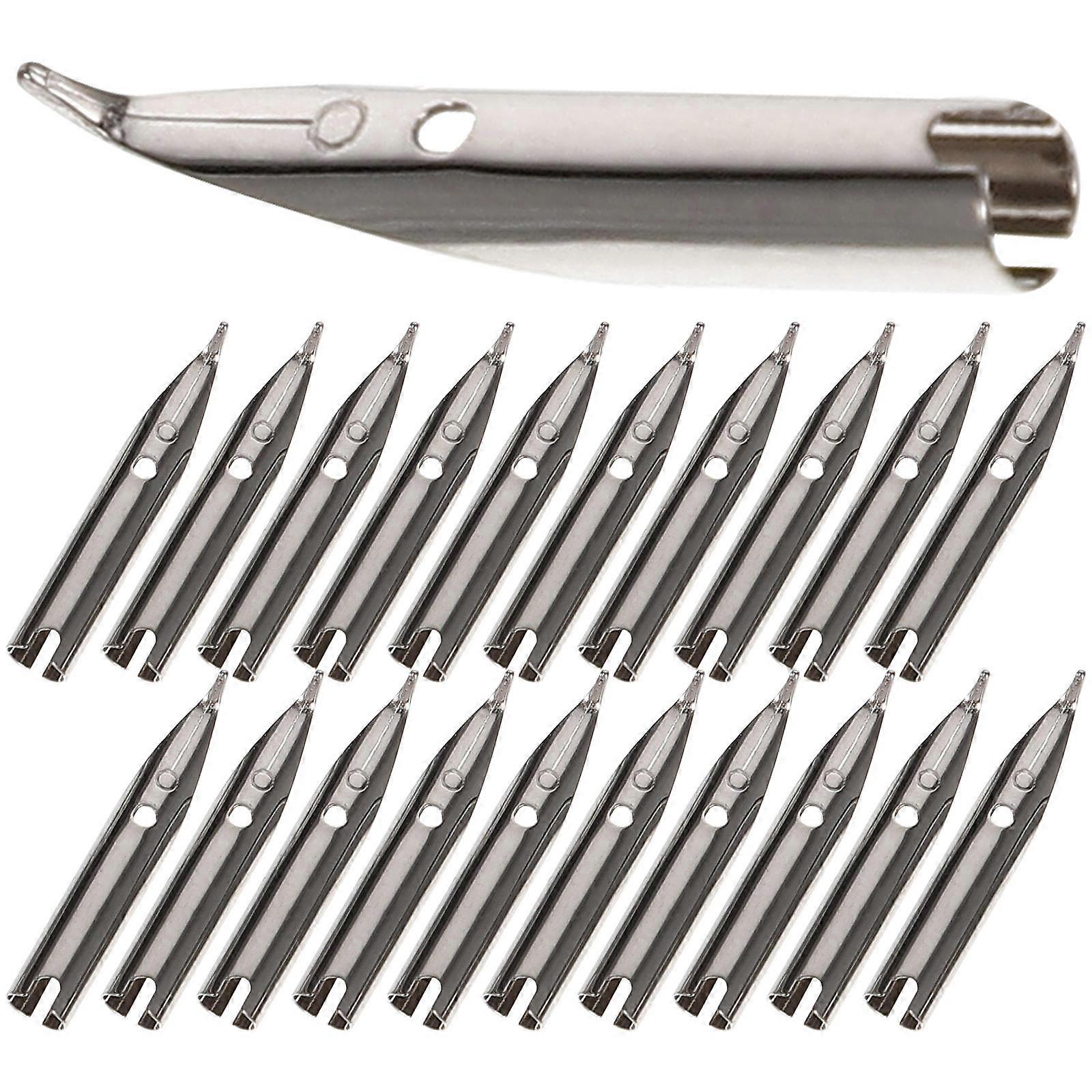 1set Replacement Fountain Pen Nibs Calligraphy Pen Tips For Lettering And Calligraphy Practice 20pcs